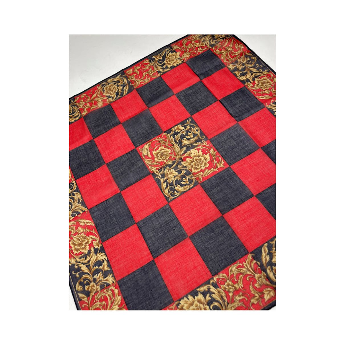 Celine Red Silk Silk Handkerchief Size ONE SIZE - 5 Thumbnail