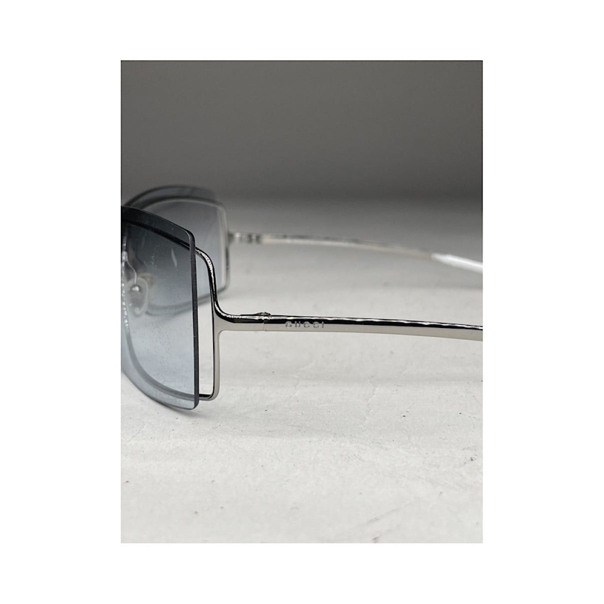Gucci Silver Metal Sunglasses Size ONE SIZE - 5 Thumbnail