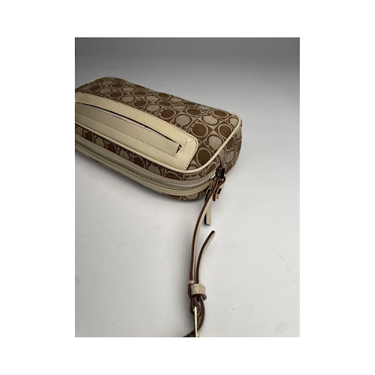 Salvatore Ferragamo Beige Polyester Handbag Size ONE SIZE - 2 Thumbnail