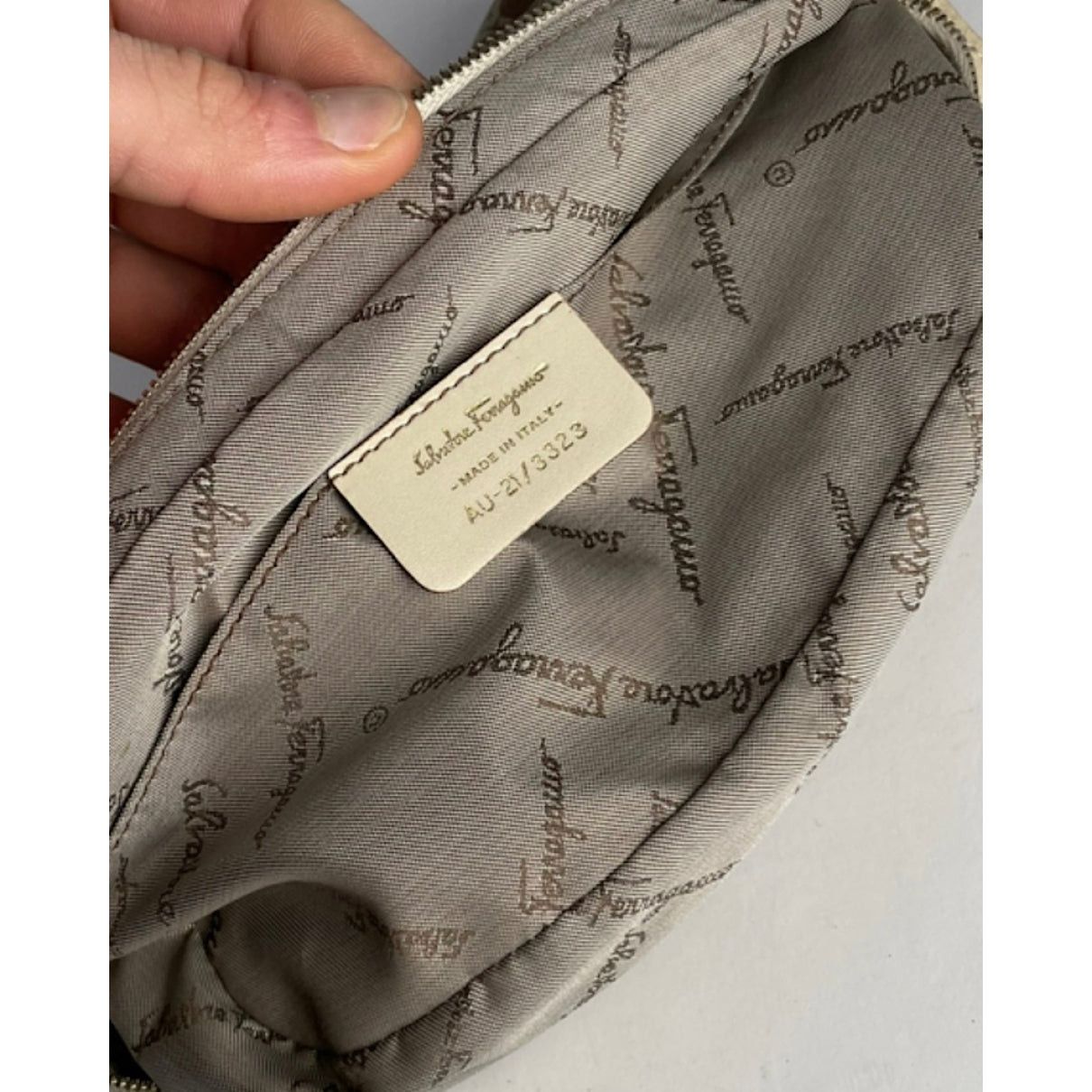 Salvatore Ferragamo Beige Polyester Handbag Size ONE SIZE - 4 Thumbnail
