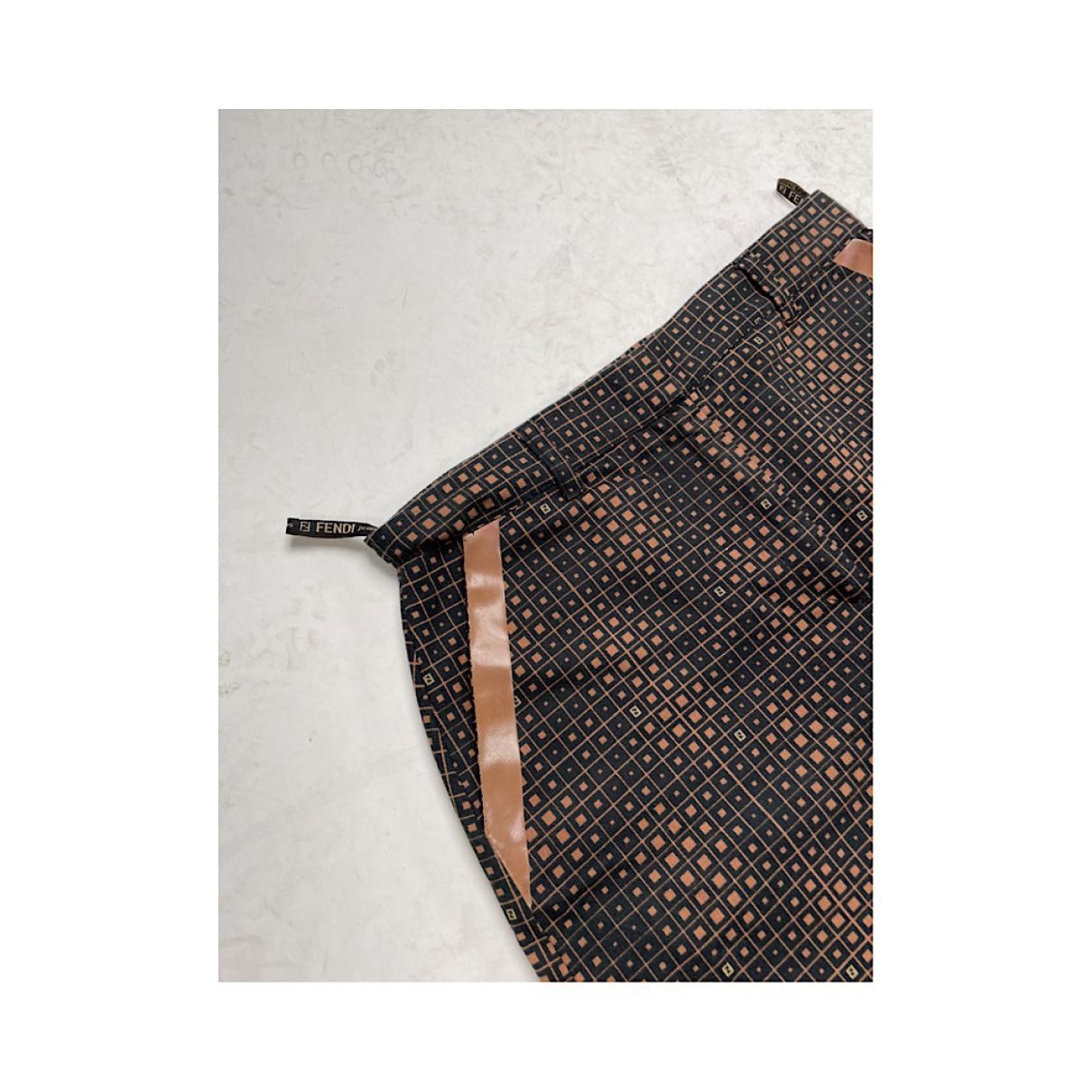 Fendi Brown Cotton Skirt Size 27" / US 4 / IT 40 - 2 Thumbnail