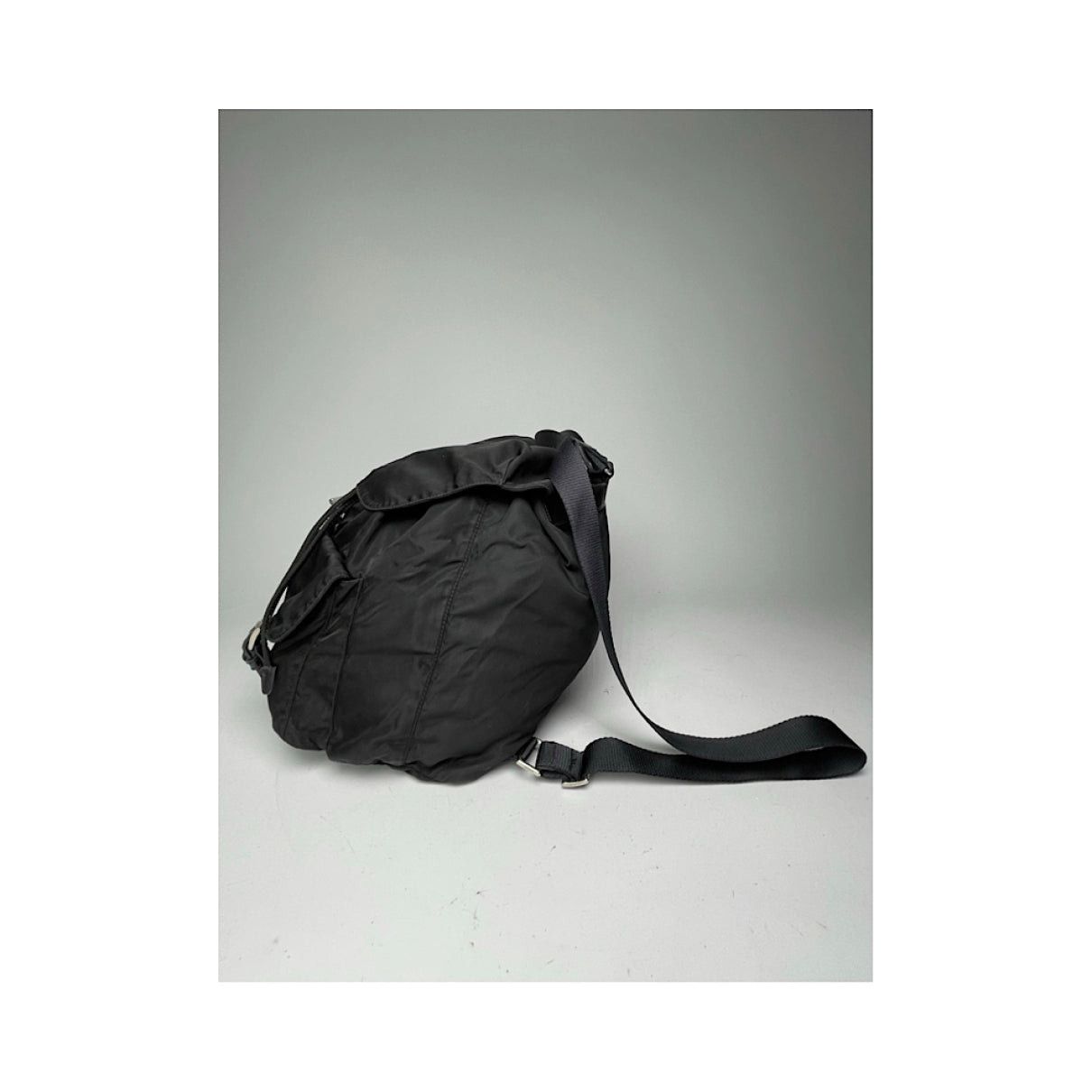 Prada Black Polyester Backpack Size ONE SIZE - 5 Thumbnail