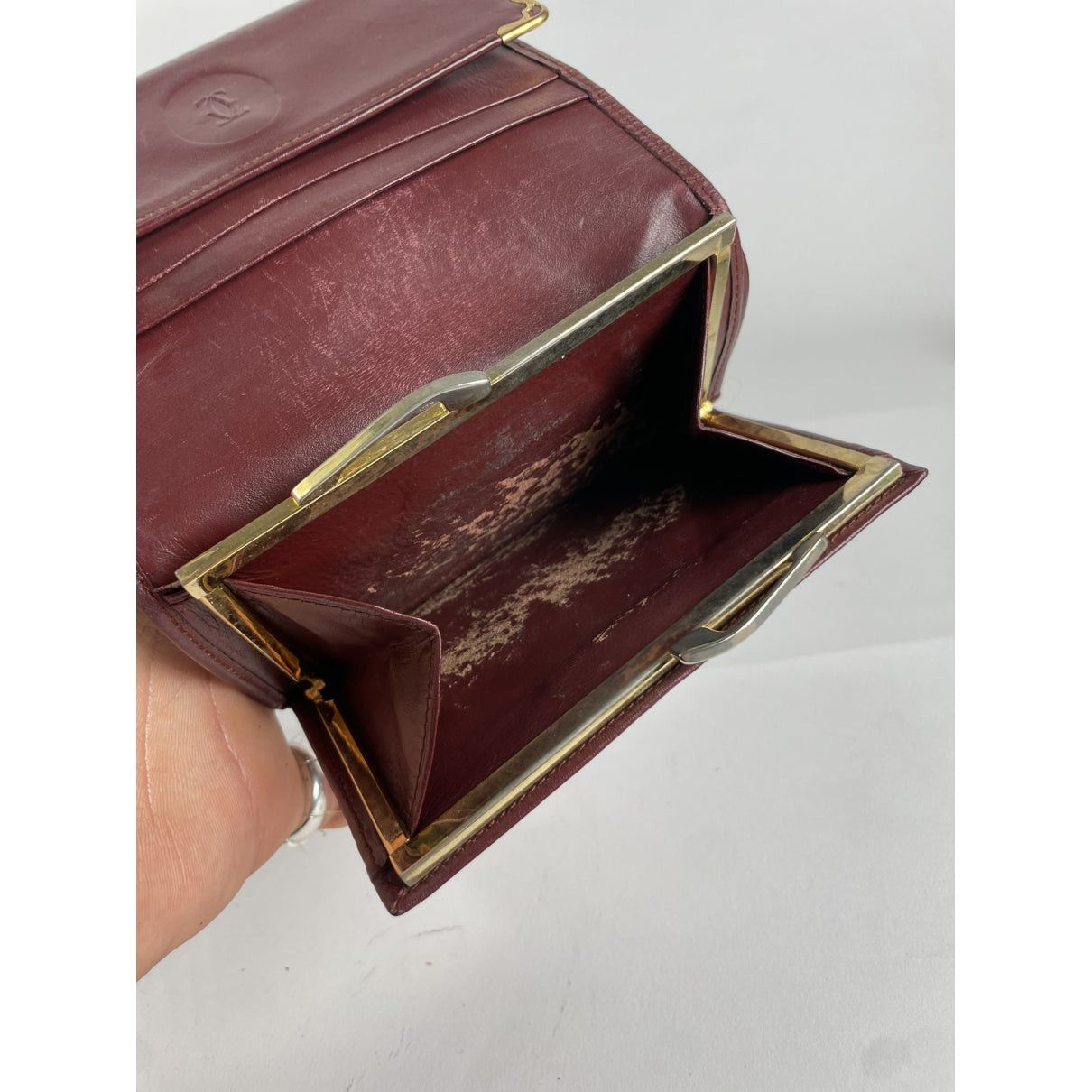 Cartier Burgundy Patent Leather Wallet Size ONE SIZE - 5 Thumbnail