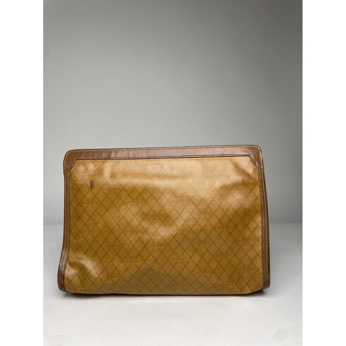 Givenchy Bow Cut Brown Leather Clutch Bag Size ONE SIZE - 2 Thumbnail