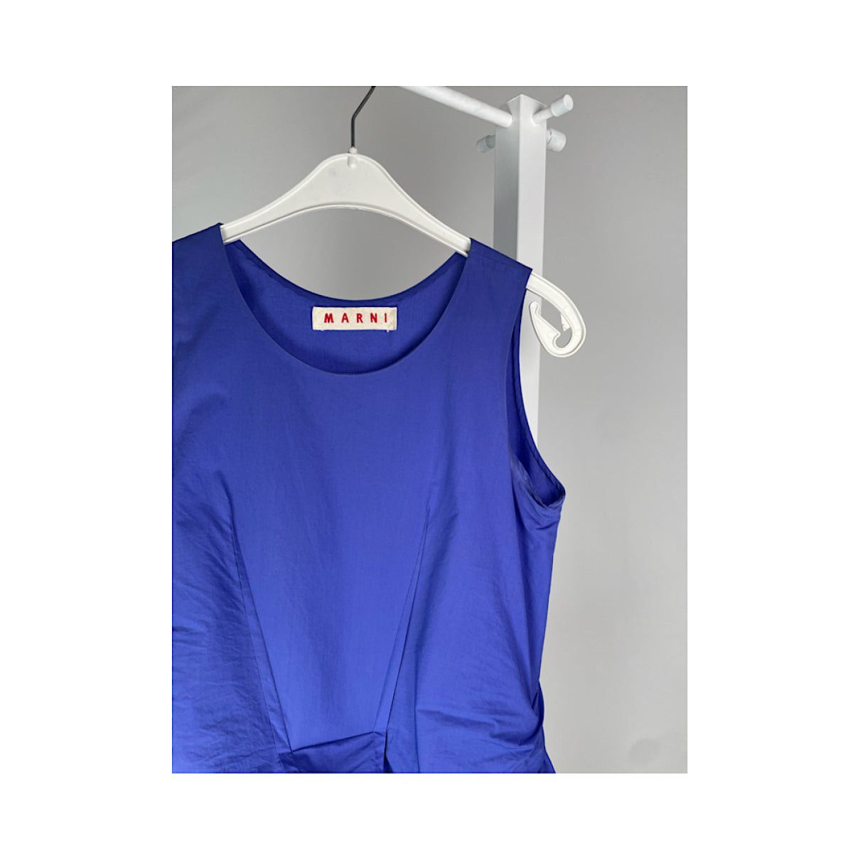 Marni Blue Cotton Top Size M / US 6-8 / IT 42-44 - 3 Thumbnail