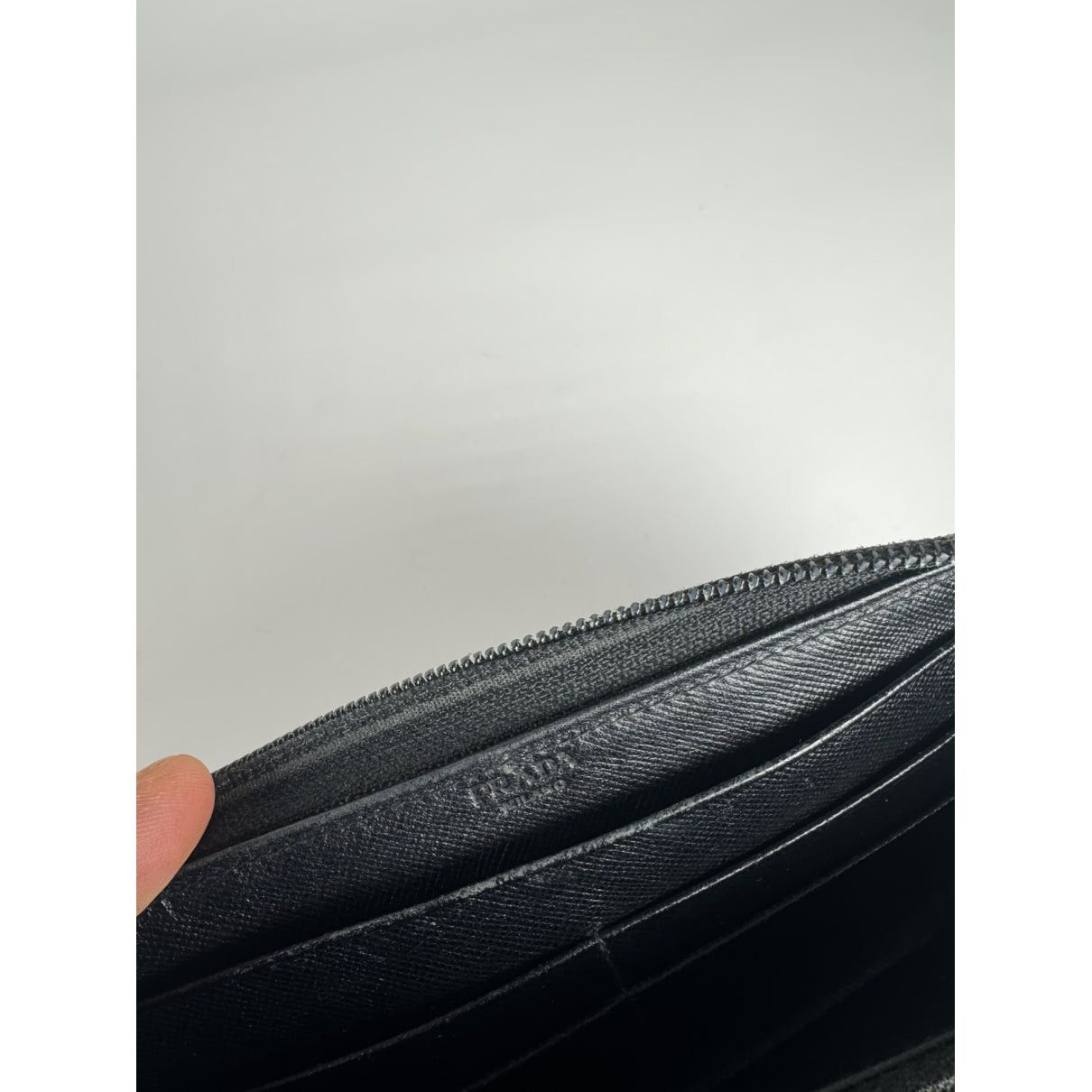 Prada Tessuto Black Leather Wallet Size ONE SIZE - 4 Thumbnail
