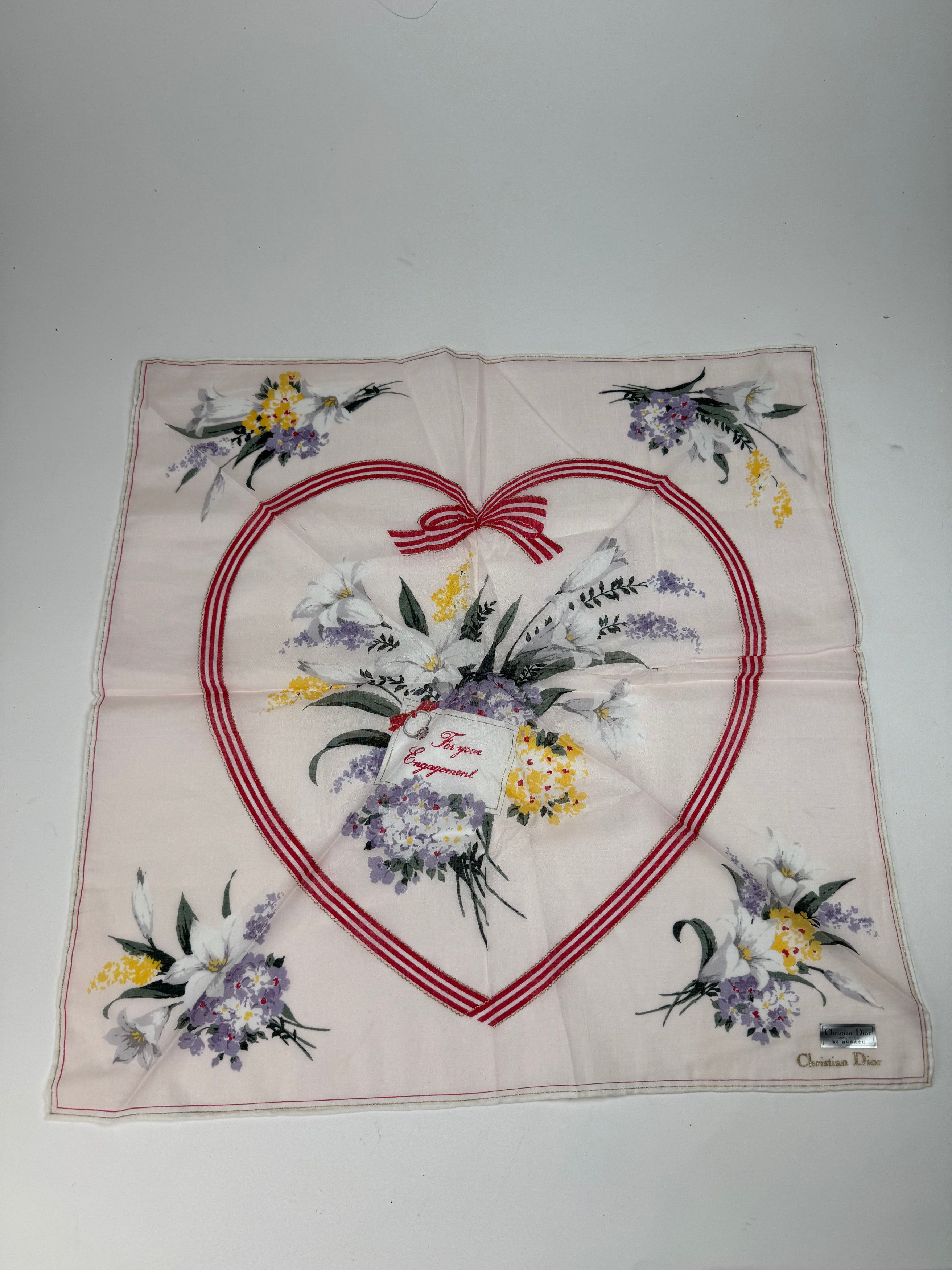 Dior Vintage Christian Silk Scarf engagement Size ONE SIZE - 8 Thumbnail