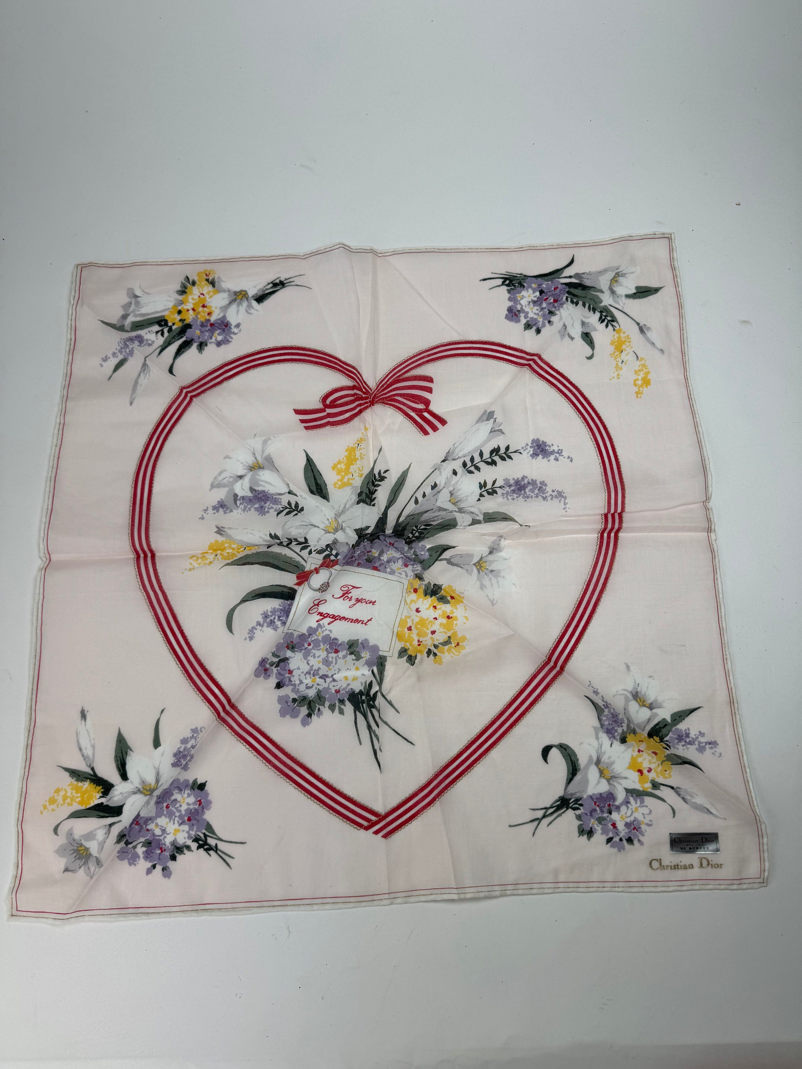 Dior Vintage Christian Silk Scarf engagement Size ONE SIZE - 4 Thumbnail