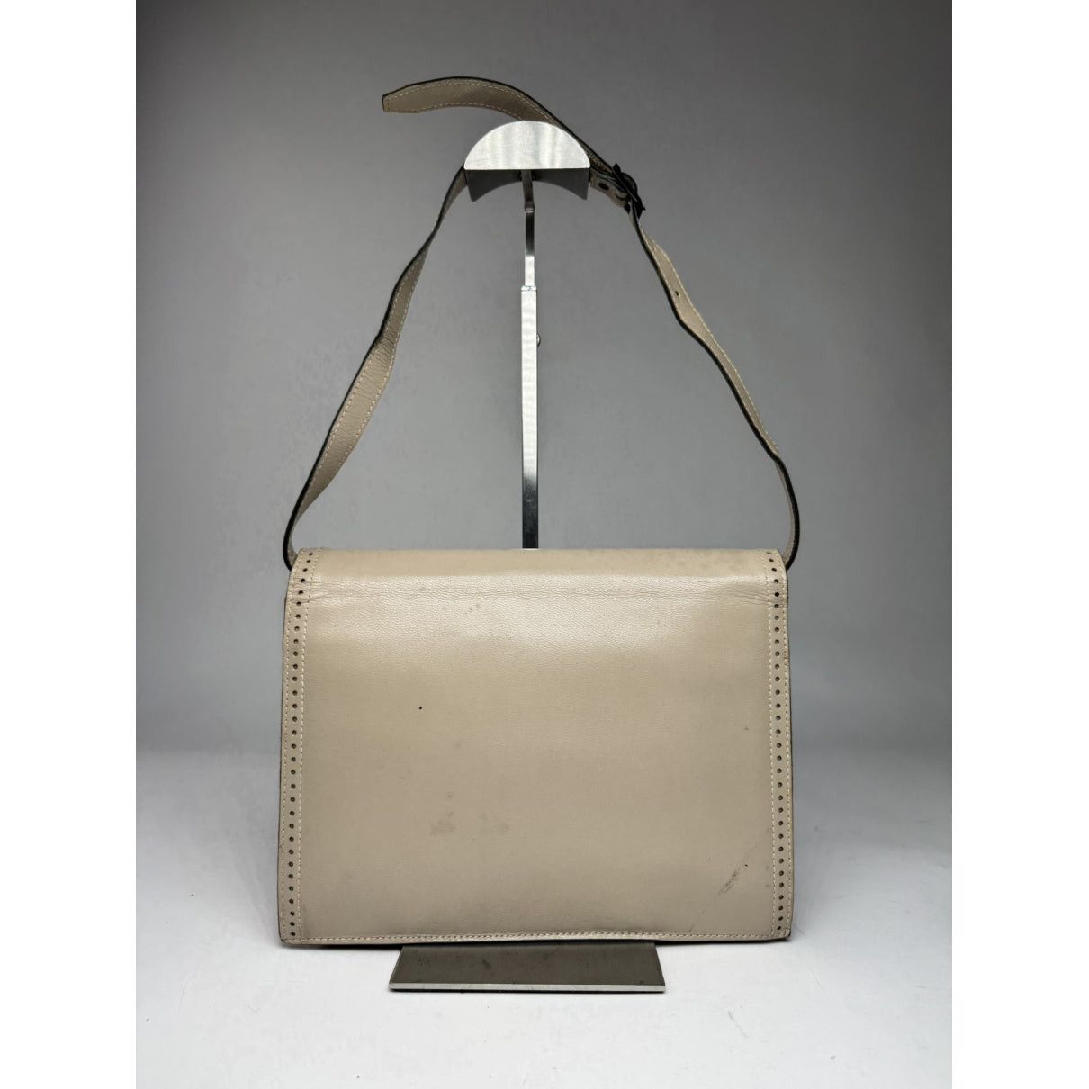Yves Saint Laurent Grey Leather Handbag Size ONE SIZE - 5 Thumbnail