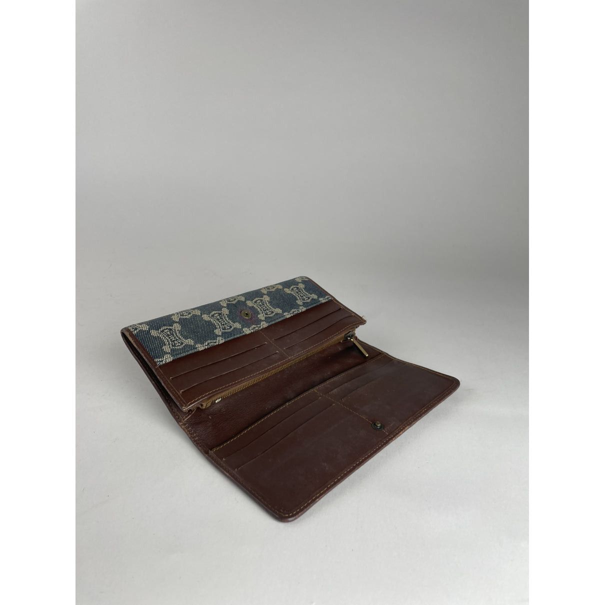 Celine Triomphe Blue Denim - Jeans Wallet Size ONE SIZE - 4 Thumbnail