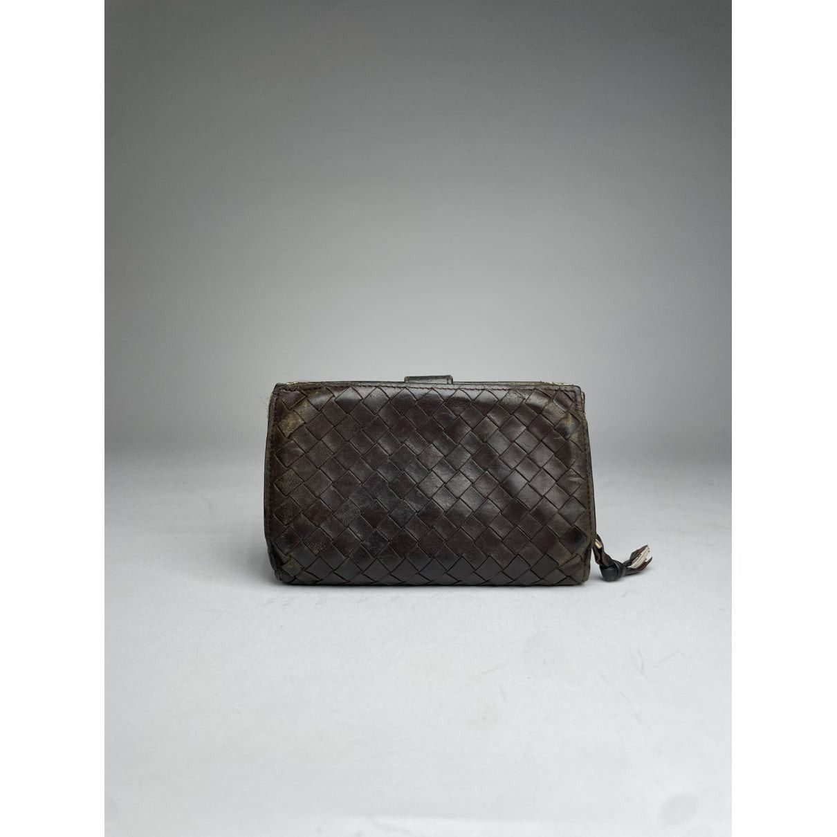 Bottega Veneta Intrecciato Brown Leather Wallet Size ONE SIZE - 2 Thumbnail