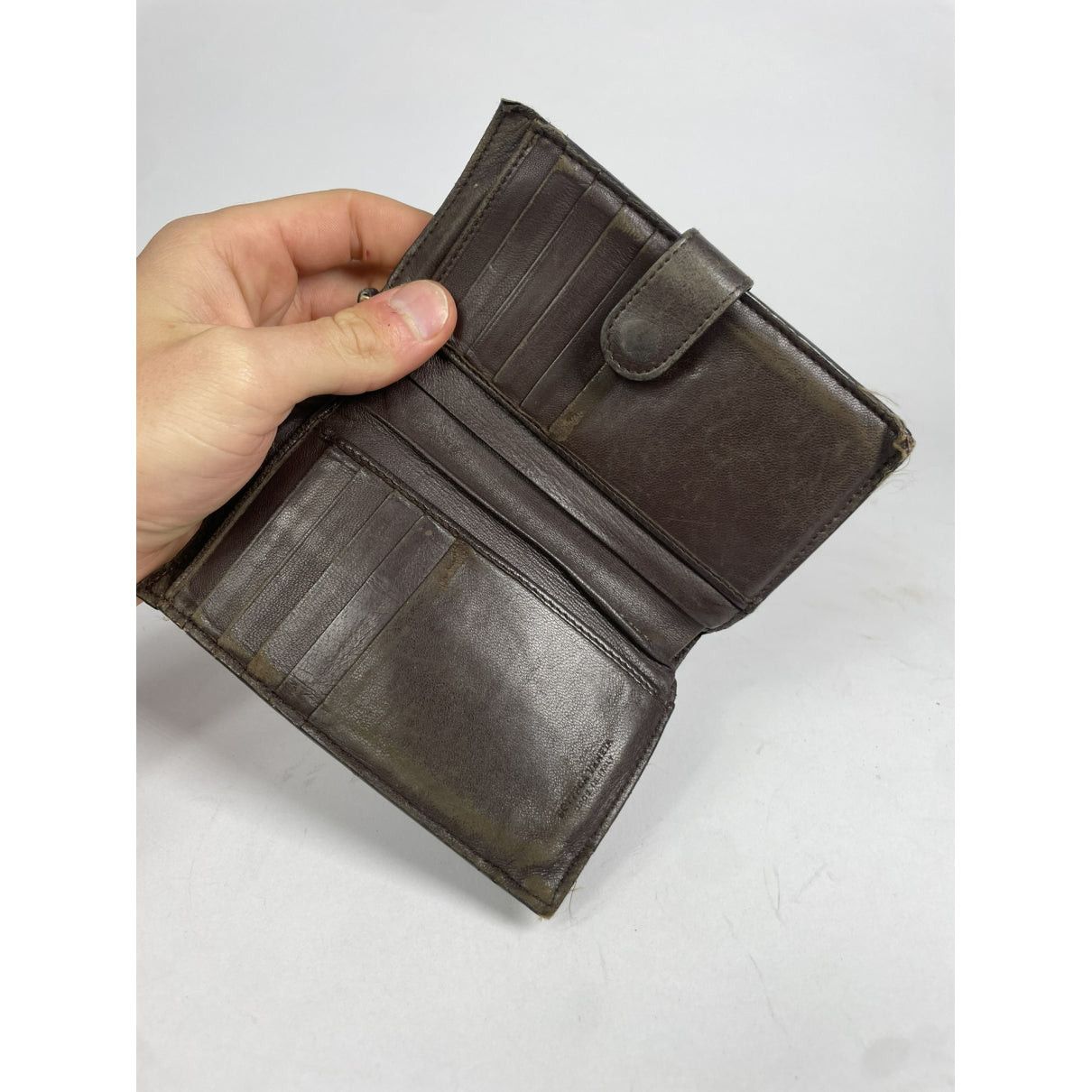 Bottega Veneta Intrecciato Brown Leather Wallet Size ONE SIZE - 3 Thumbnail
