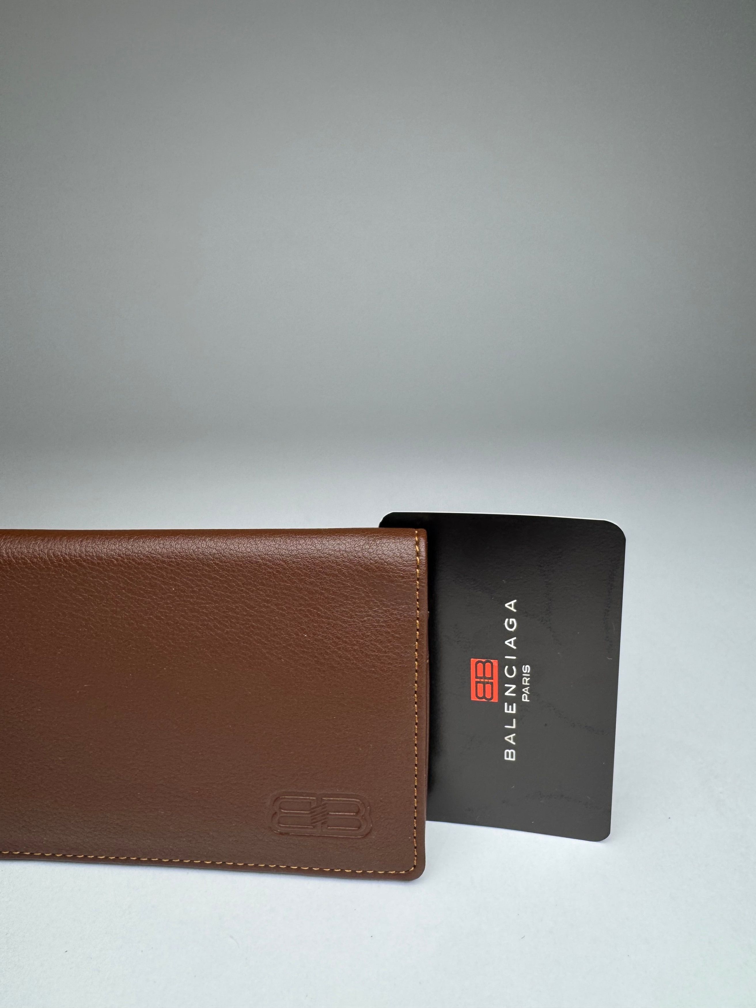 Balenciaga Vintage Leather Card Holder / ID Holder Brown New Size ONE SIZE - 3 Thumbnail