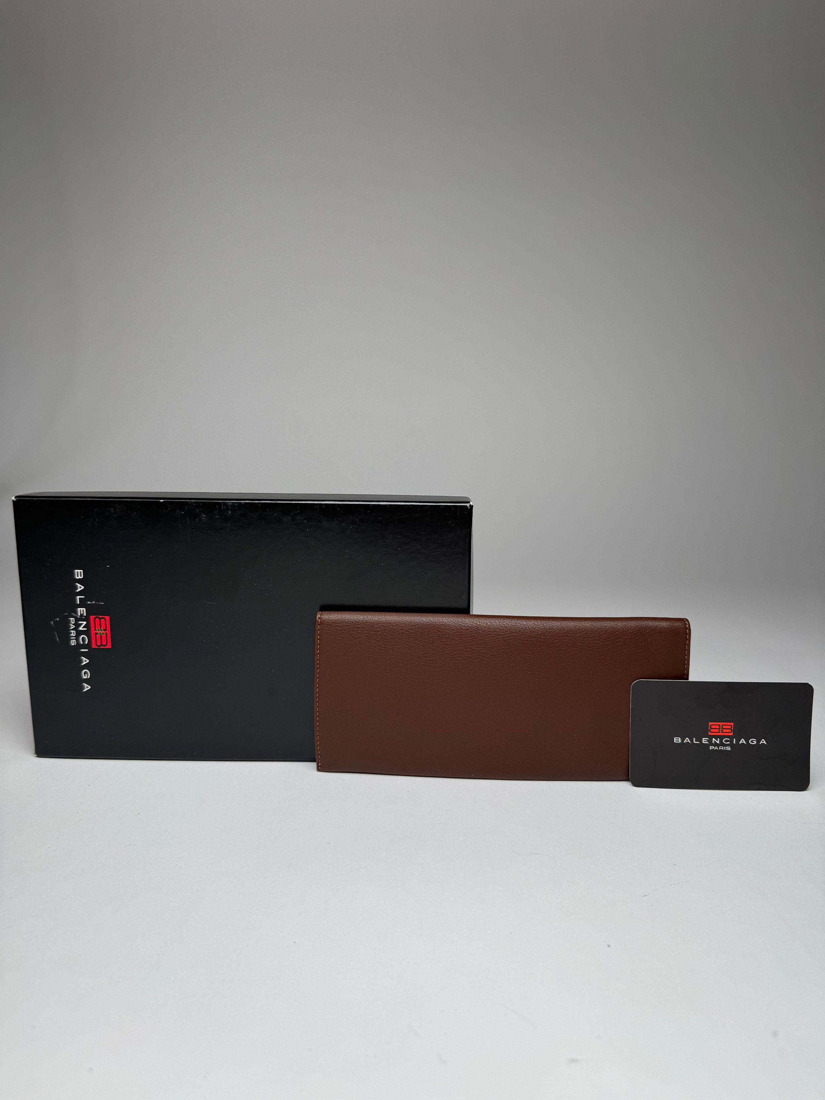 Balenciaga Vintage Leather Card Holder / ID Holder Brown New Size ONE SIZE - 4 Thumbnail