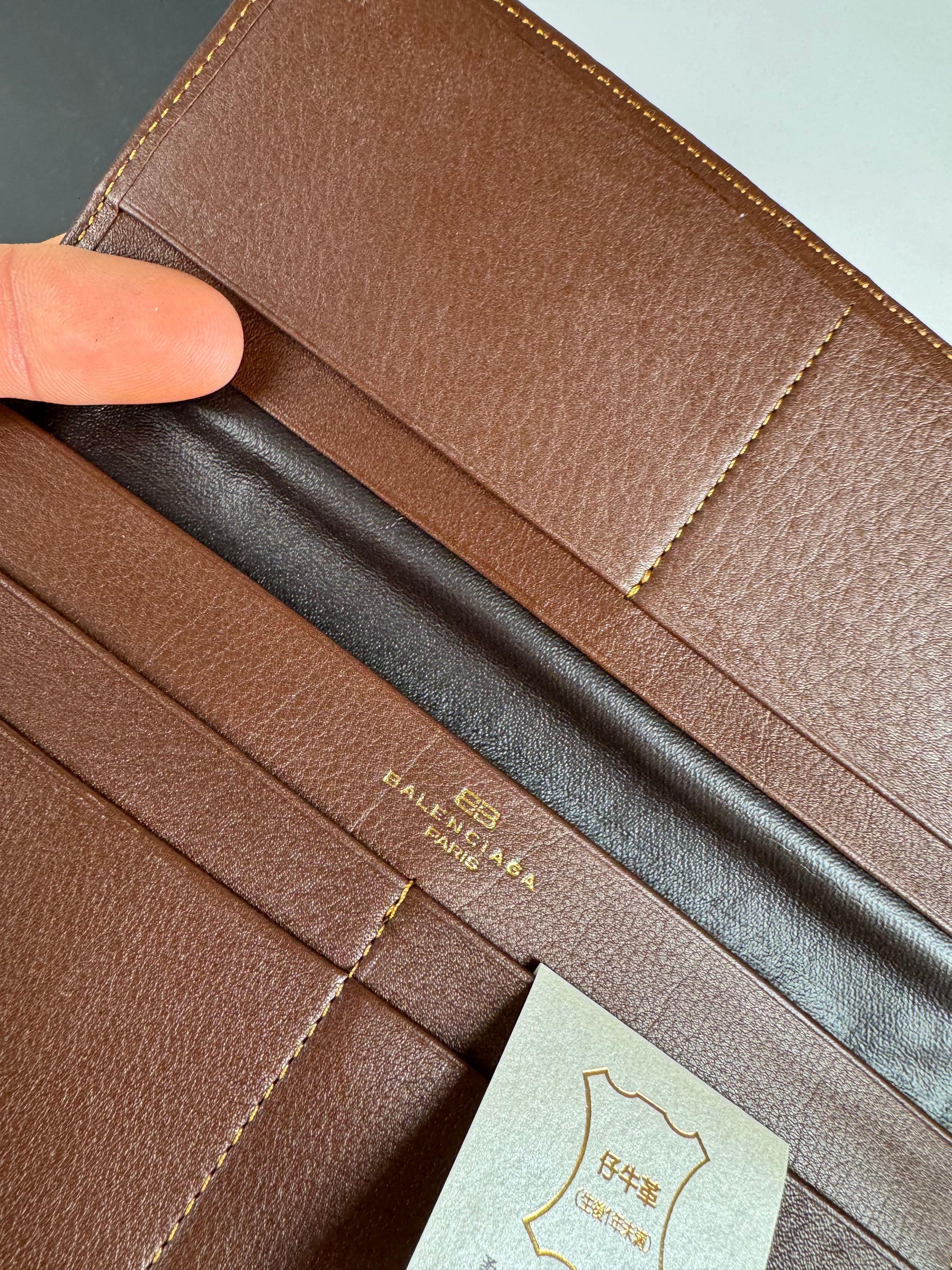 Balenciaga Vintage Leather Card Holder / ID Holder Brown New Size ONE SIZE - 6 Thumbnail