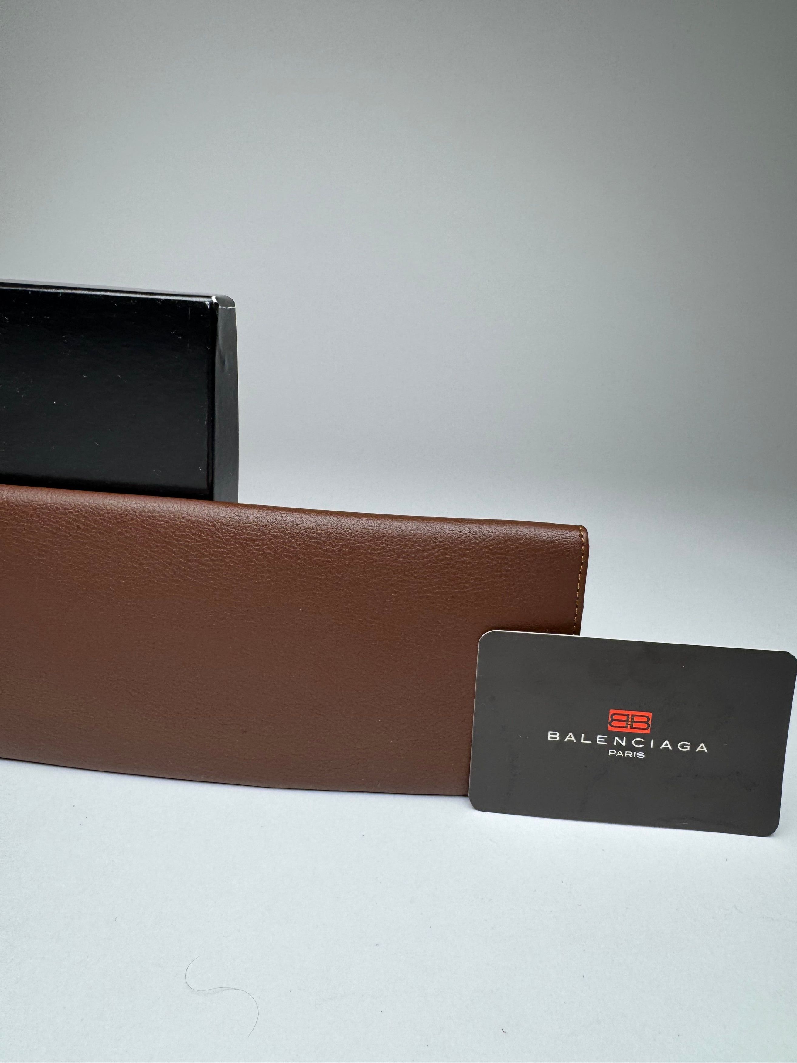 Balenciaga Vintage Leather Card Holder / ID Holder Brown New Size ONE SIZE - 9 Thumbnail