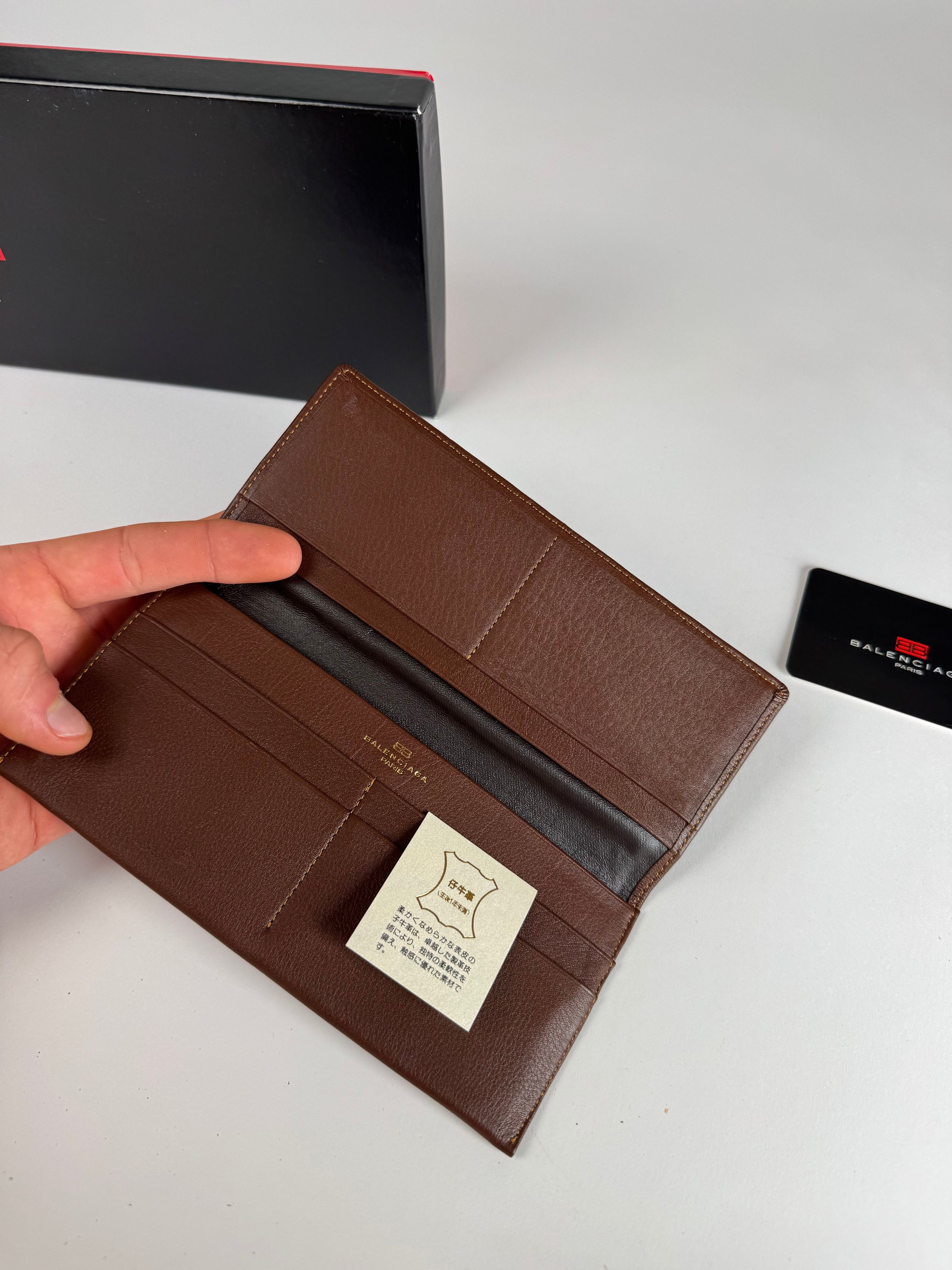 Balenciaga Vintage Leather Card Holder / ID Holder Brown New Size ONE SIZE - 5 Thumbnail