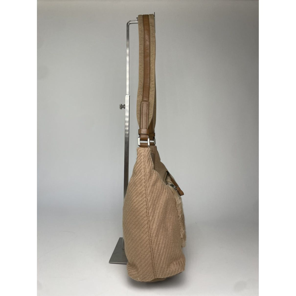 Prada Cleo Beige Fur Handbag Size ONE SIZE - 3 Thumbnail