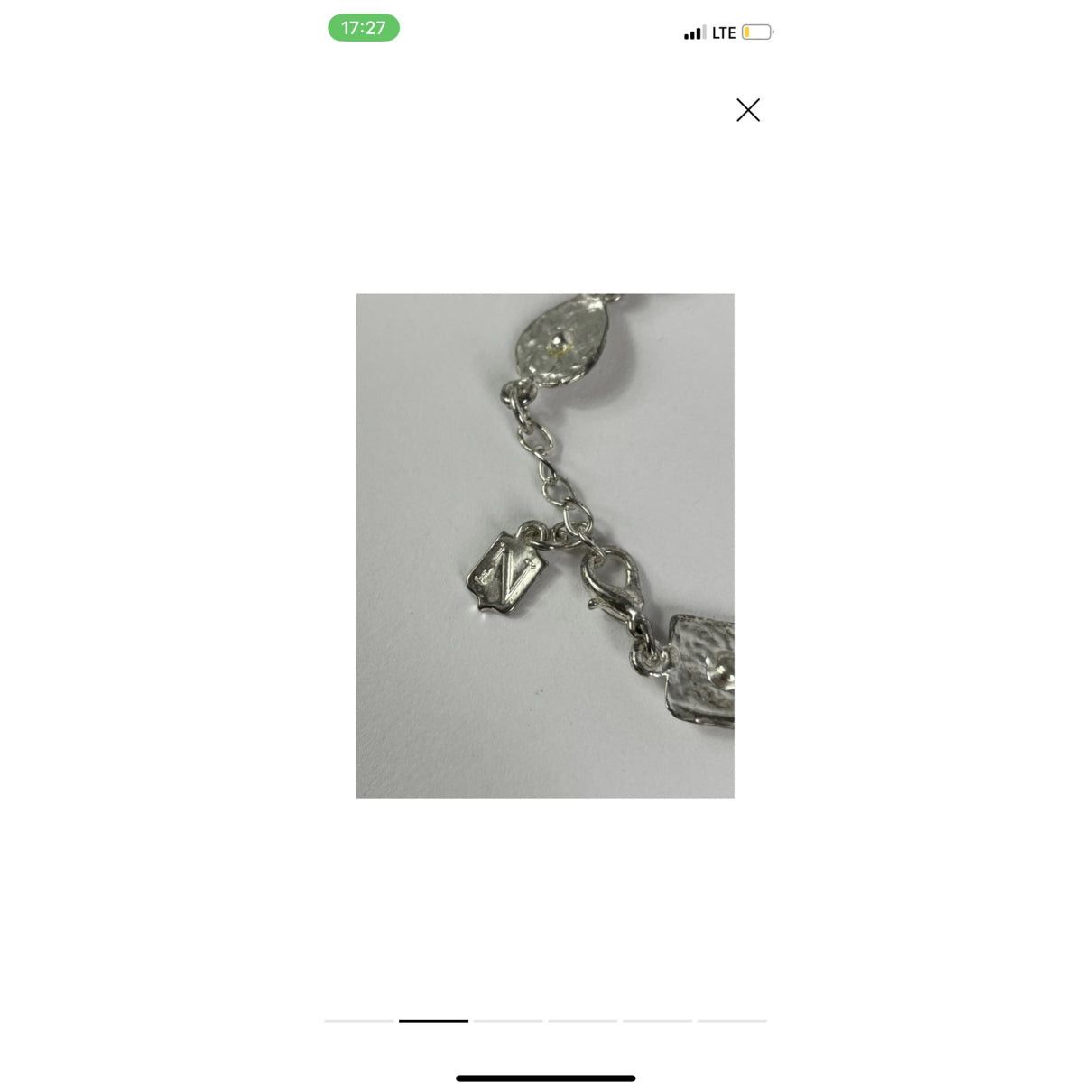 Nina Ricci Silver Metal Bracelet Size ONE SIZE - 2 Thumbnail