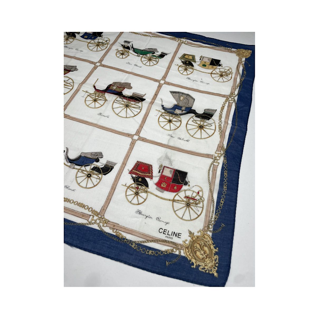 Celine Multicolour Silk Silk Handkerchief Size ONE SIZE - 3 Thumbnail