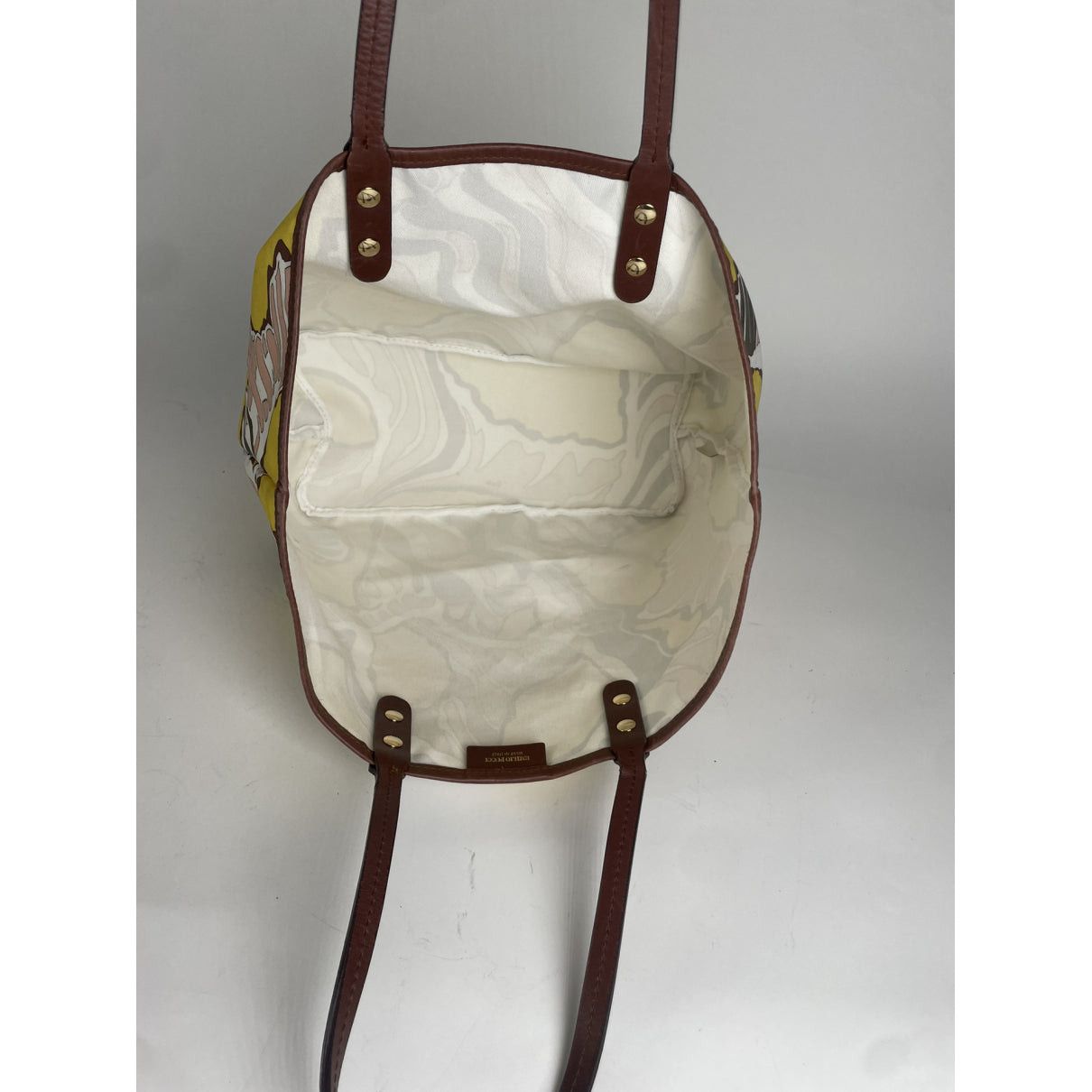 Emilio Pucci Yellow Cotton Handbag Size ONE SIZE - 2 Thumbnail