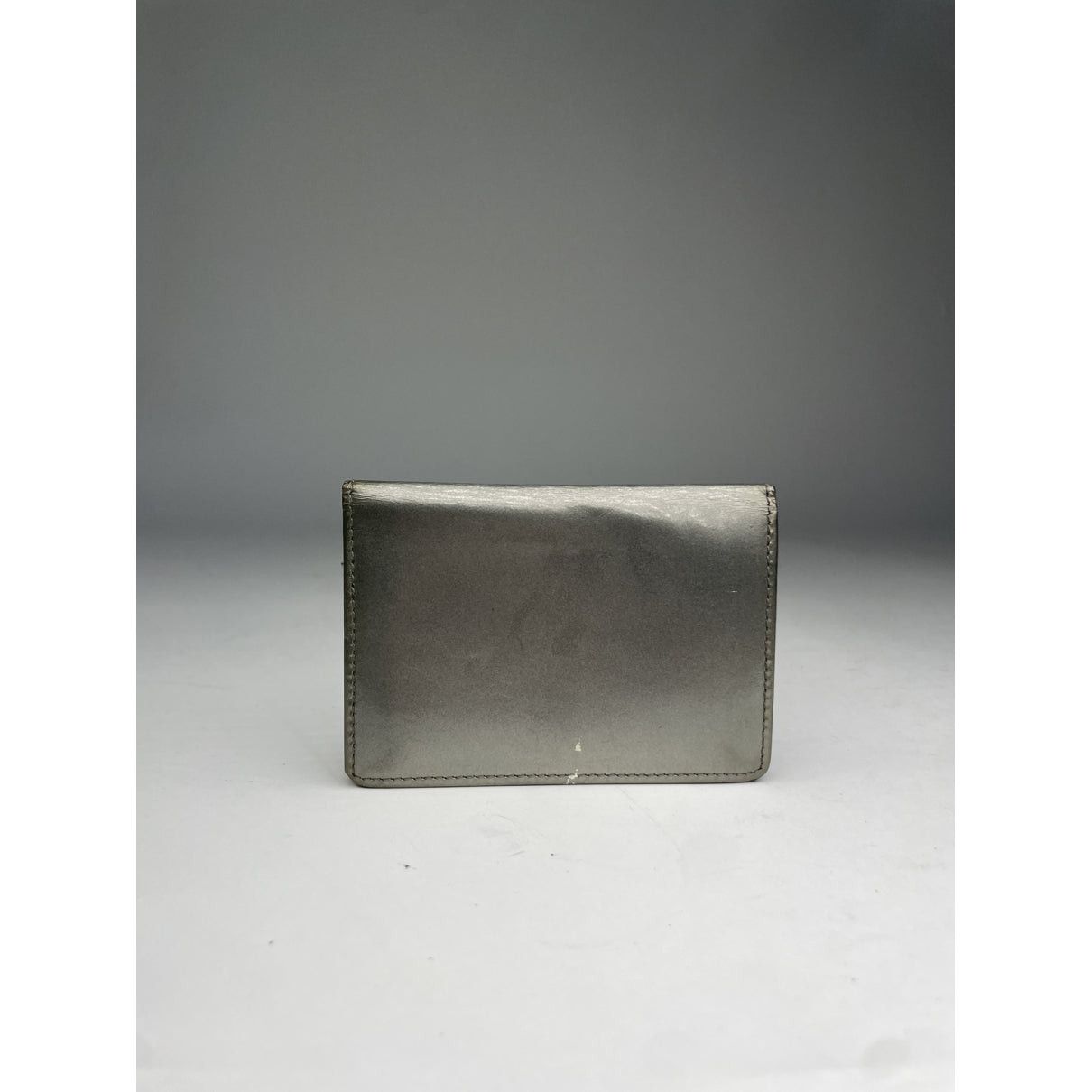 agnes b. Agnès B. Silver Patent Leather Purse Size ONE SIZE - 2 Thumbnail