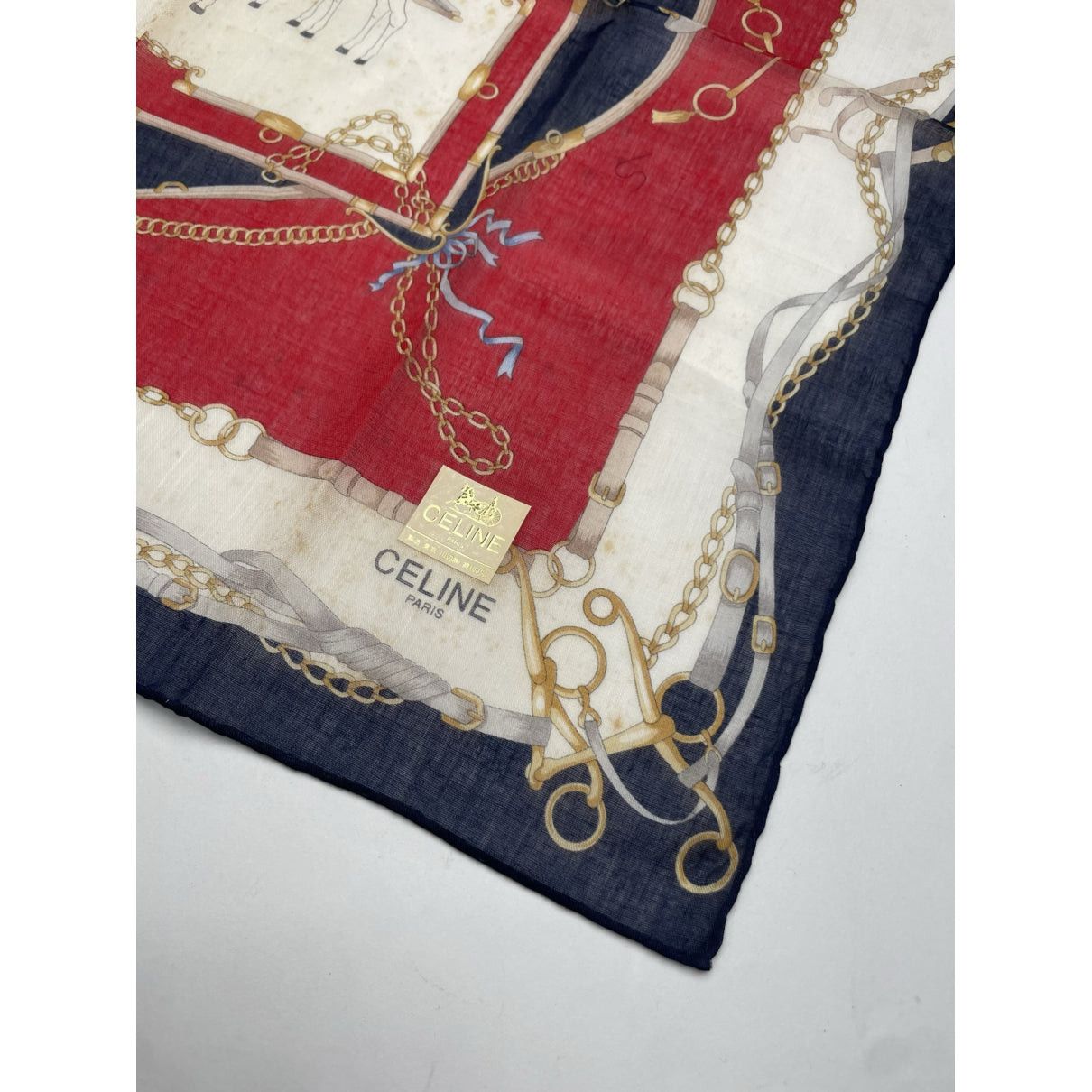 Celine Multicolour Silk Scarf Size ONE SIZE - 2 Thumbnail