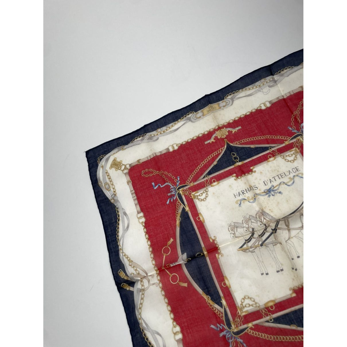 Celine Multicolour Silk Scarf Size ONE SIZE - 4 Thumbnail