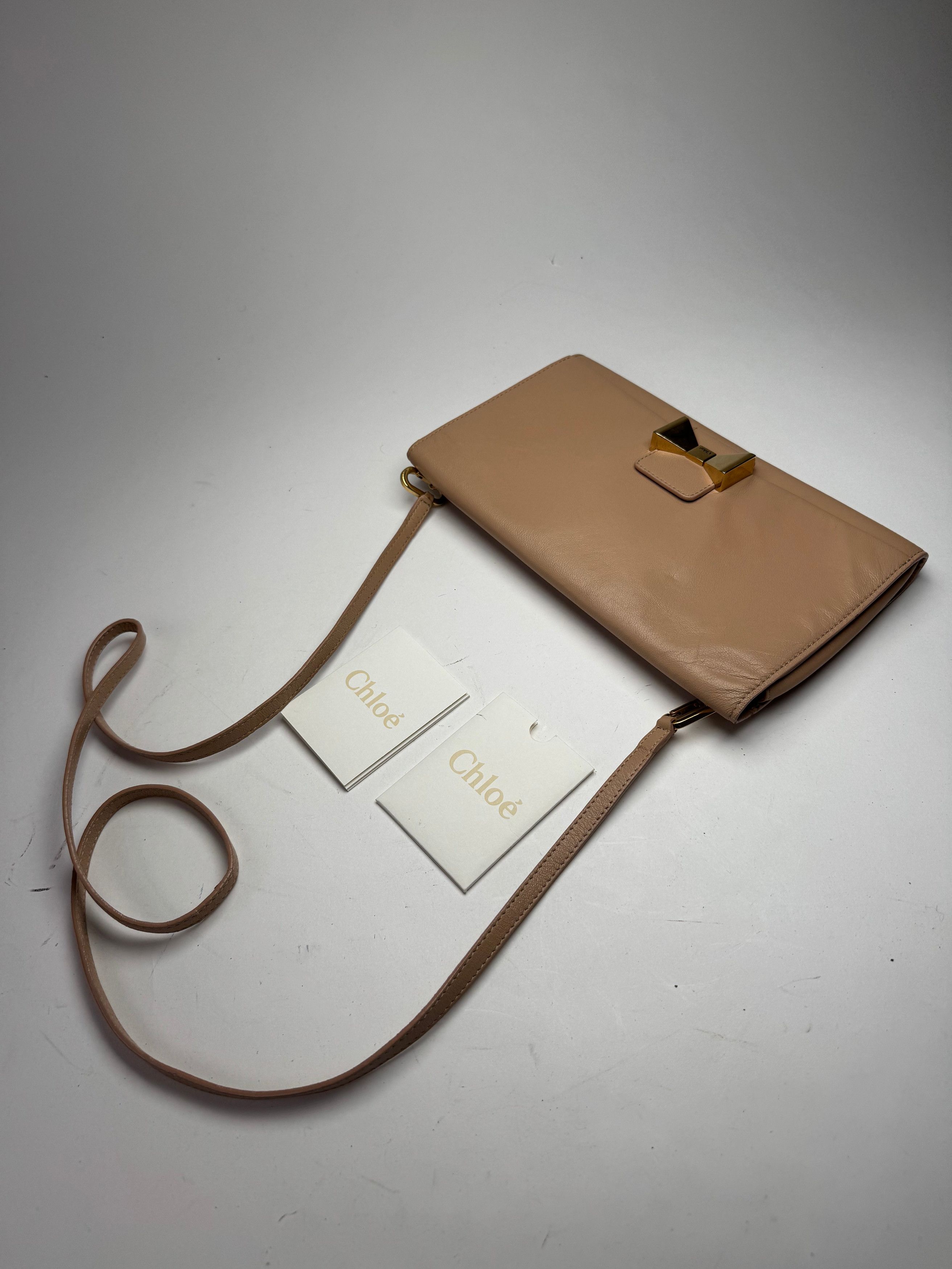 Chloe Vintage Leather Shoulder Bag Rose Size ONE SIZE - 9 Thumbnail
