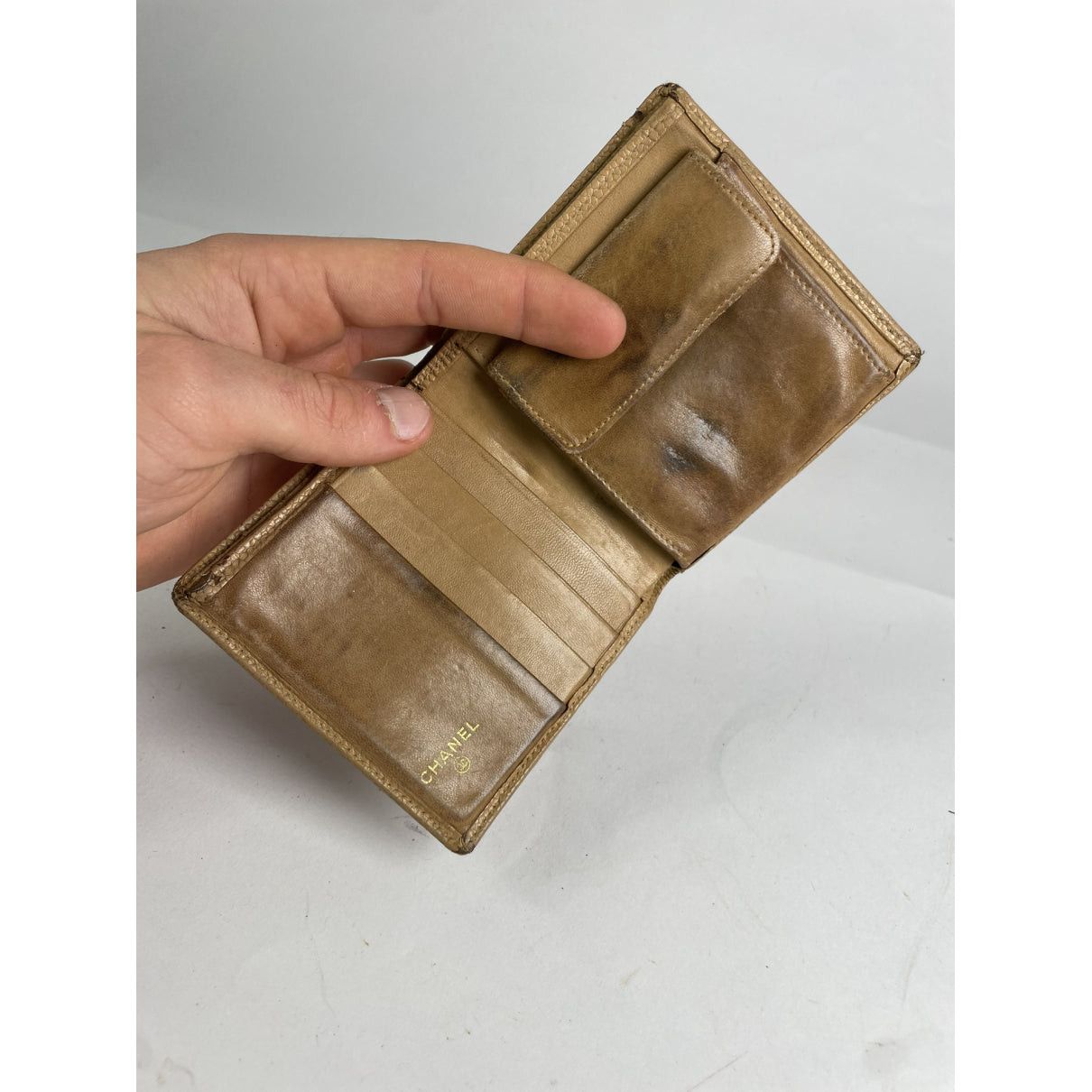 Chanel Cambon Beige Leather Wallet Size ONE SIZE - 4 Thumbnail