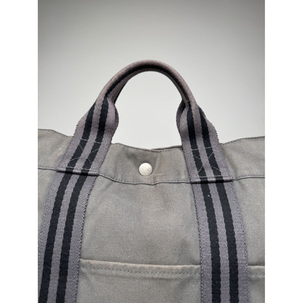 Other Hermès Grey Cotton Handbag Size ONE SIZE - 3 Thumbnail