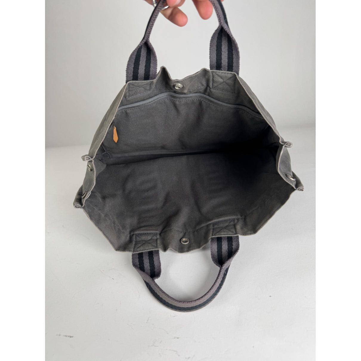Other Hermès Grey Cotton Handbag Size ONE SIZE - 2 Thumbnail