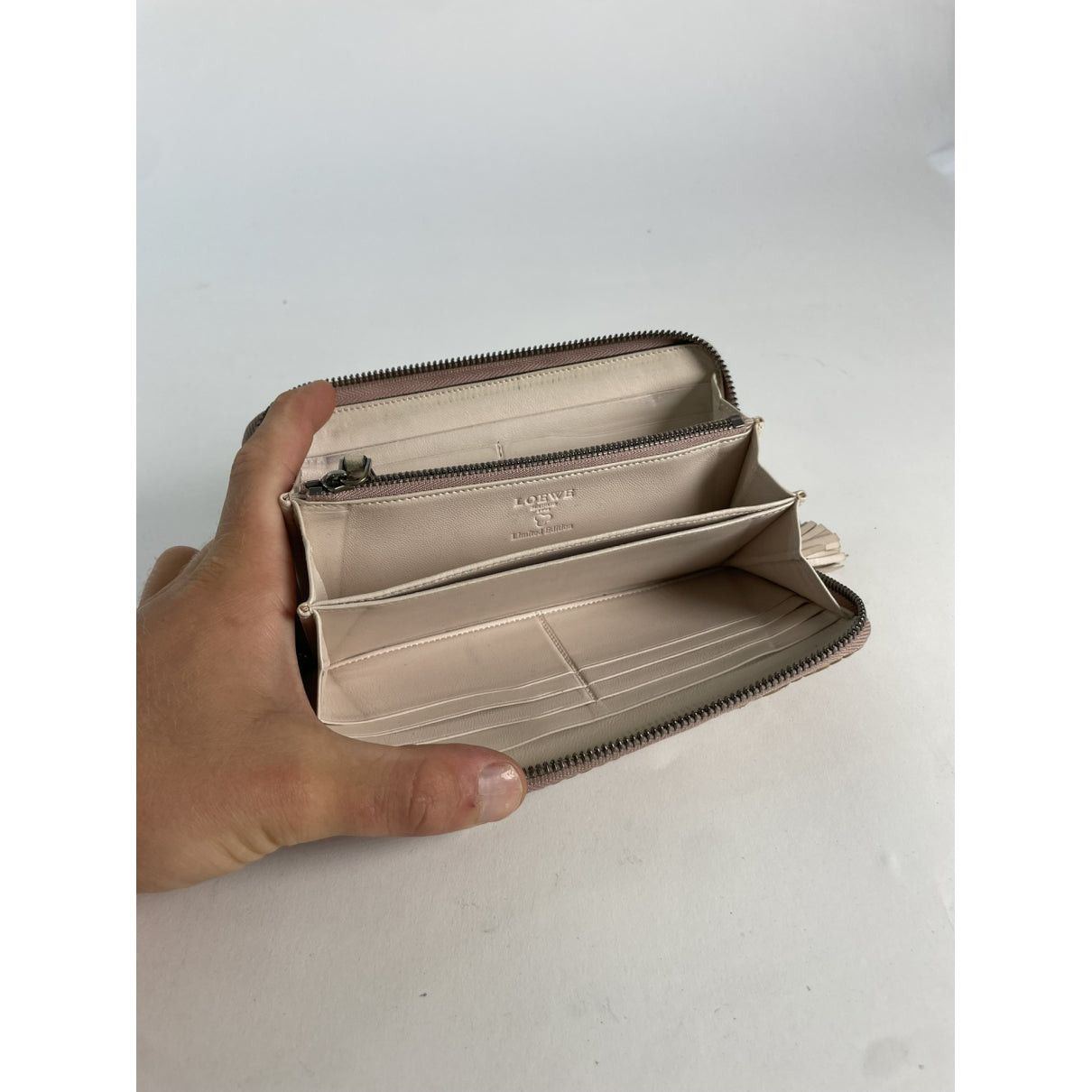 Loewe Puzzle Pink Leather Wallet Size ONE SIZE - 2 Thumbnail