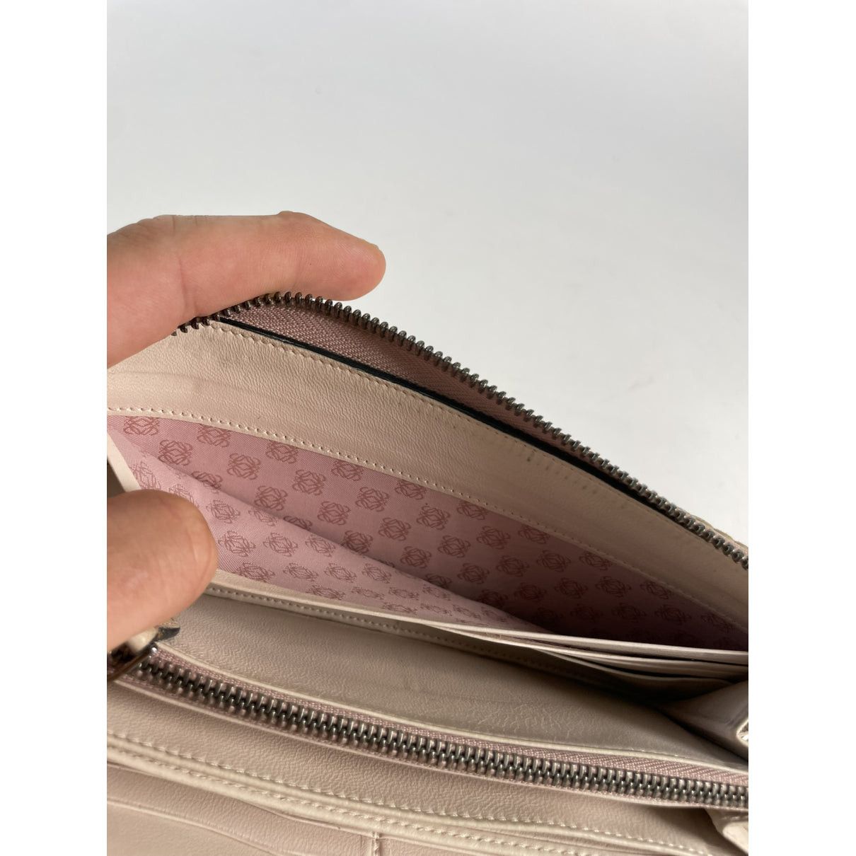 Loewe Puzzle Pink Leather Wallet Size ONE SIZE - 3 Thumbnail