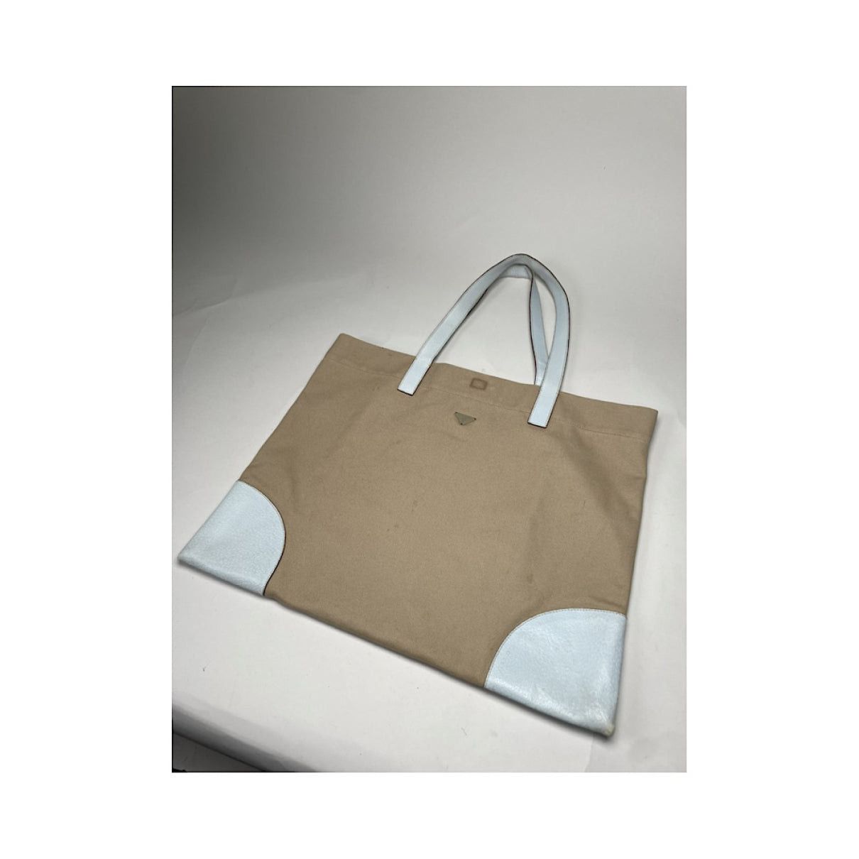 Prada Galleria Brown Cotton Handbag Size ONE SIZE - 5 Thumbnail