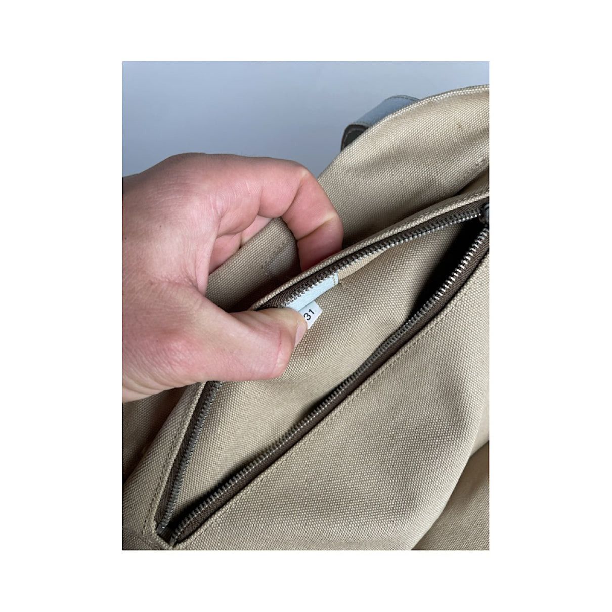 Prada Galleria Brown Cotton Handbag Size ONE SIZE - 4 Thumbnail