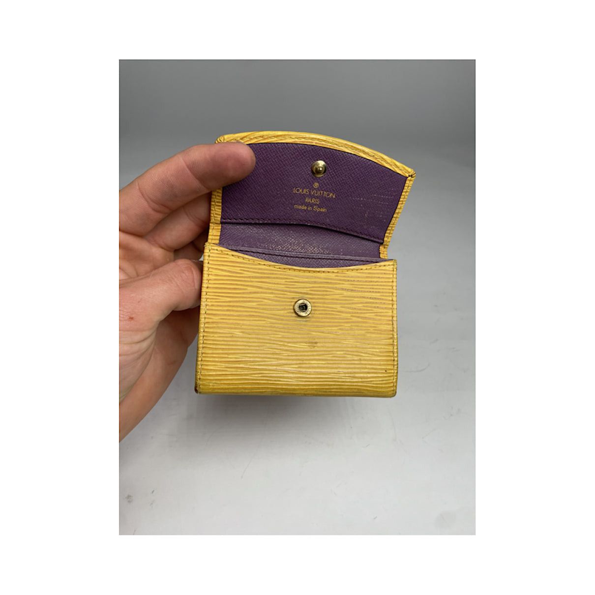 Louis Vuitton Yellow Leather Purse Size ONE SIZE - 3 Thumbnail