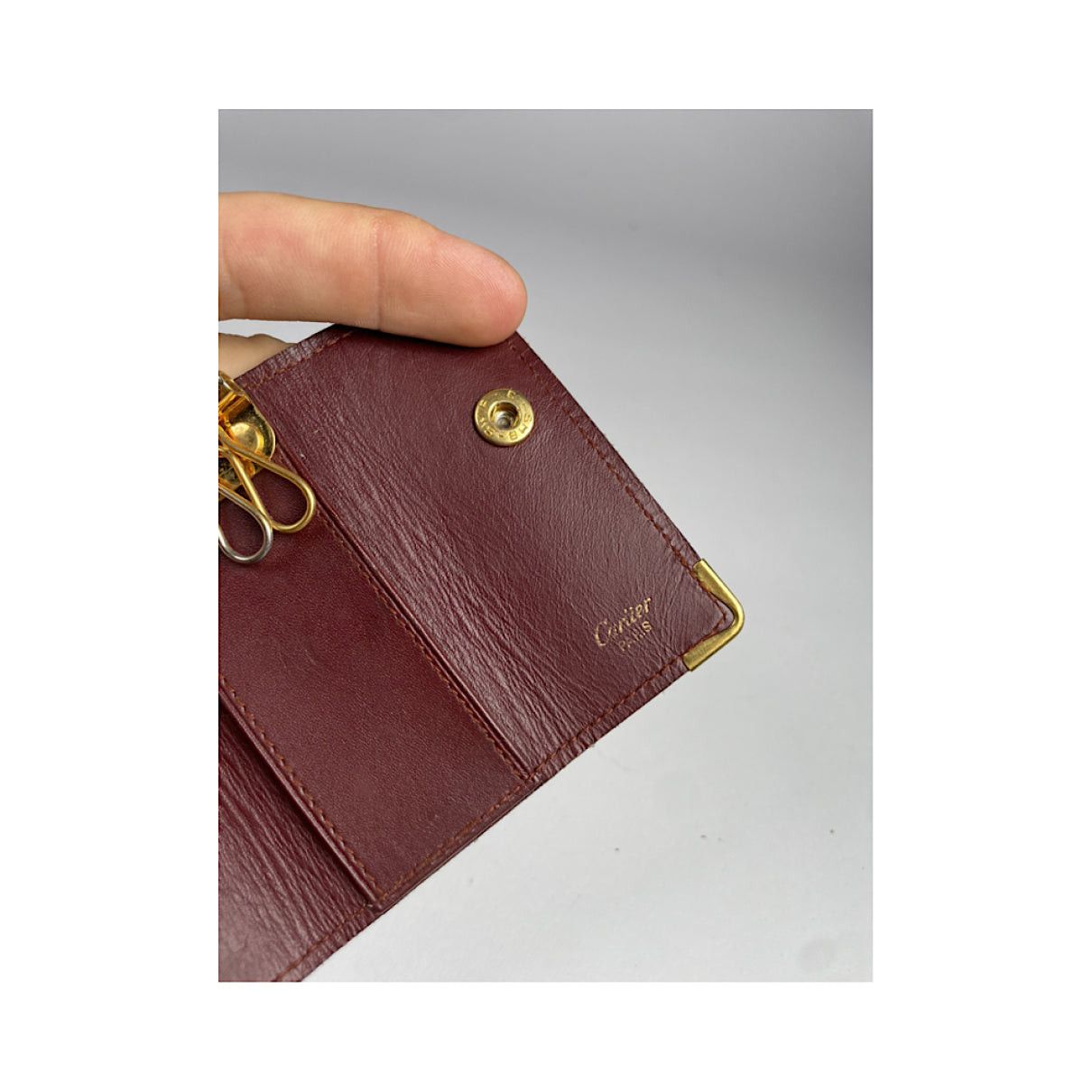Cartier Burgundy Patent Leather Purse Size ONE SIZE - 5 Thumbnail