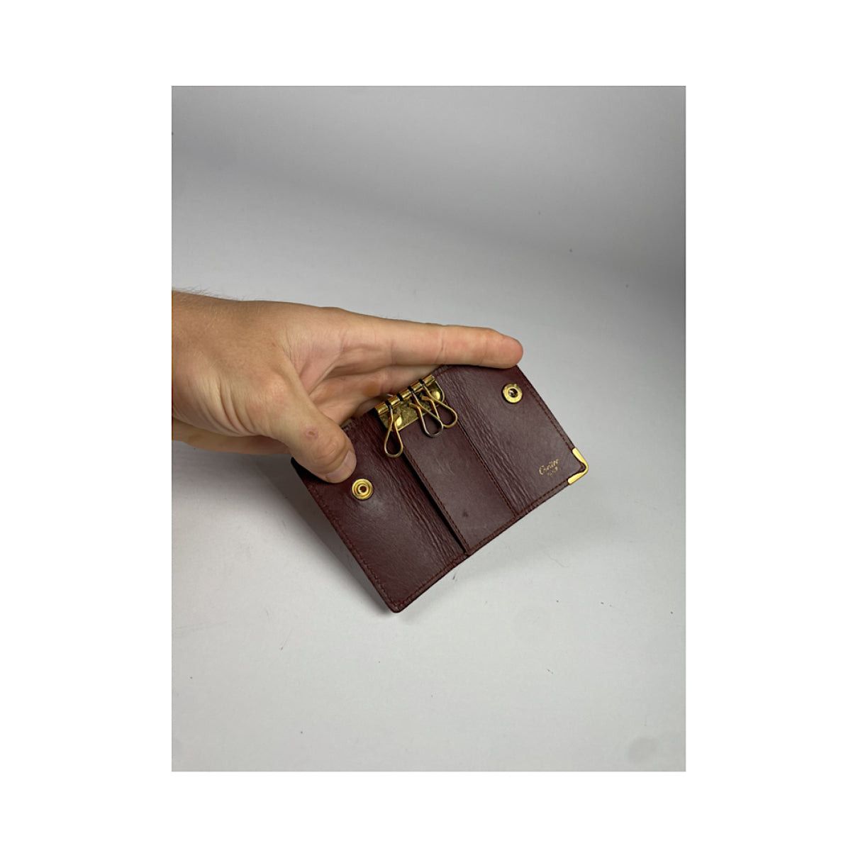 Cartier Burgundy Patent Leather Purse Size ONE SIZE - 4 Thumbnail