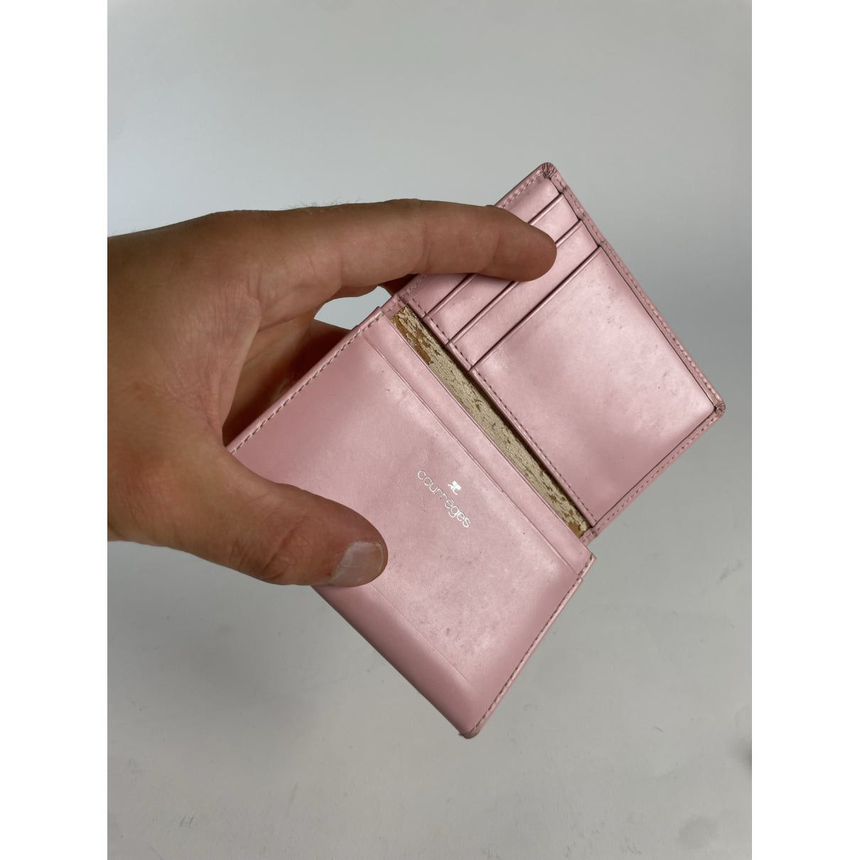 Courreges Courrèges Pink Leather Purse Size ONE SIZE - 3 Thumbnail