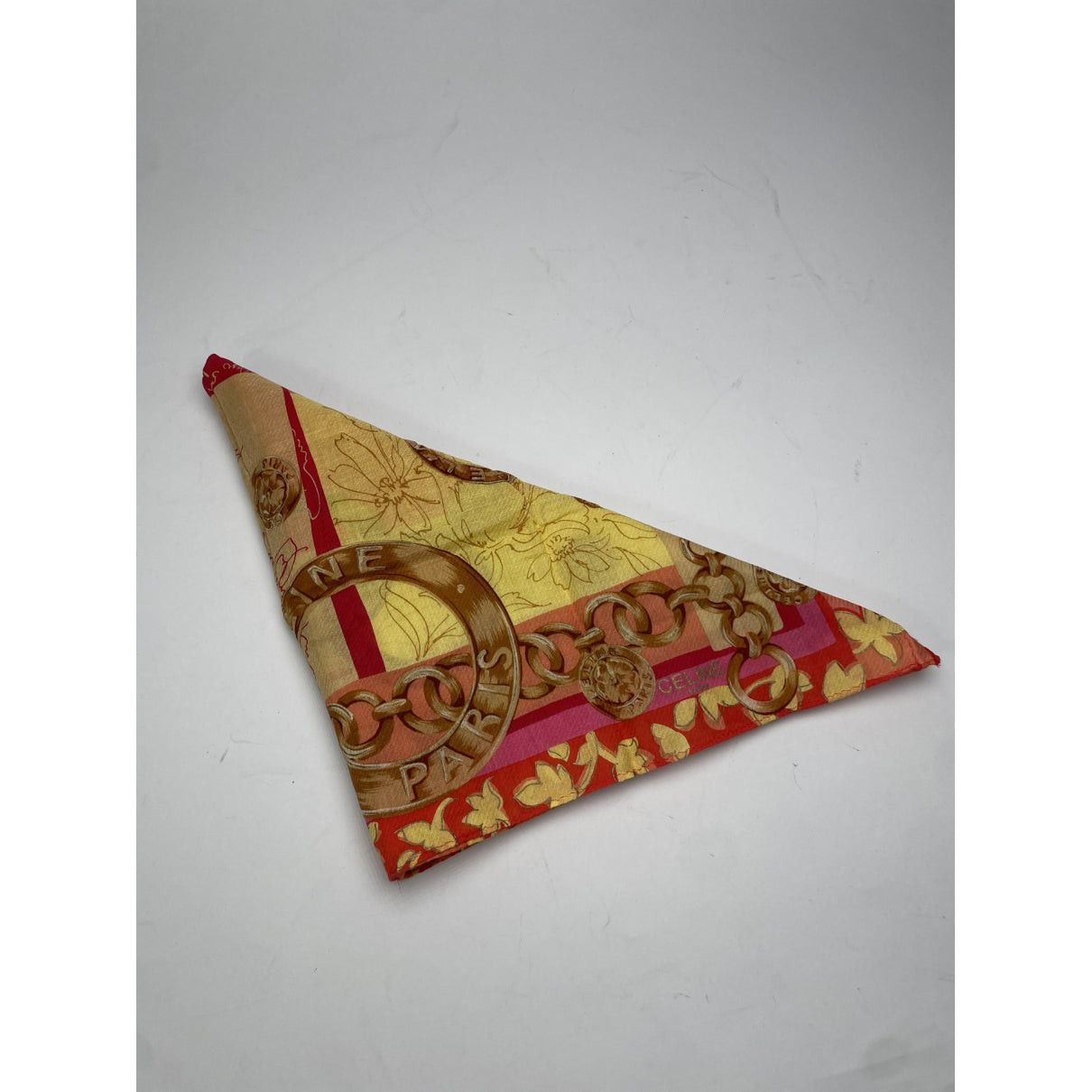 Celine Red Silk Scarf Size ONE SIZE - 5 Thumbnail