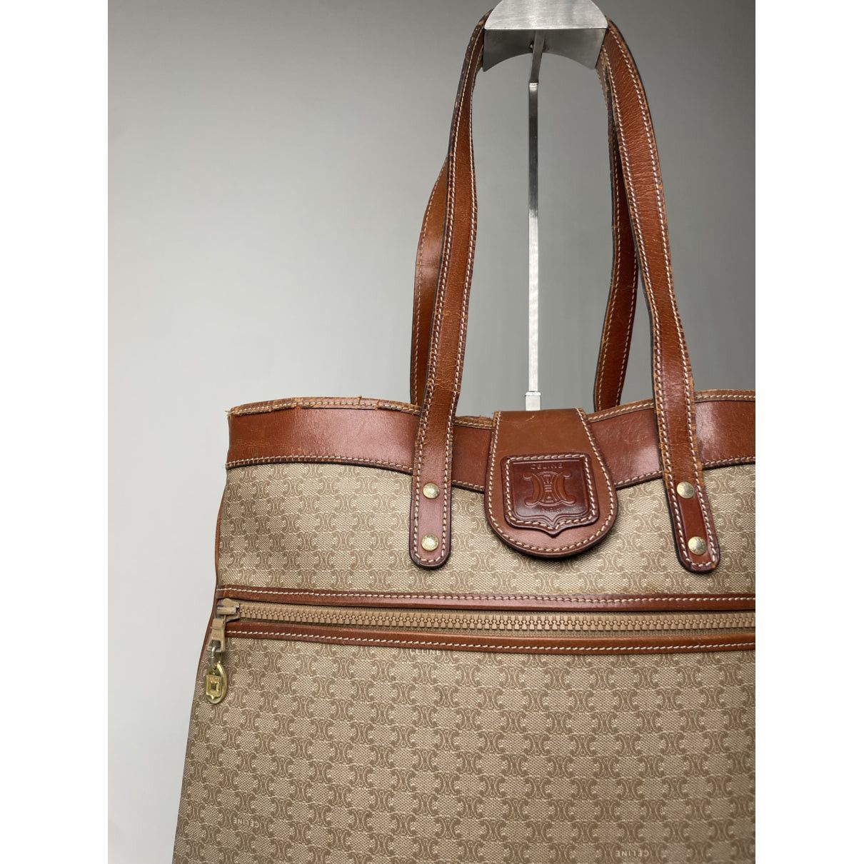 Celine Beige Leather Handbag Size ONE SIZE - 5 Thumbnail