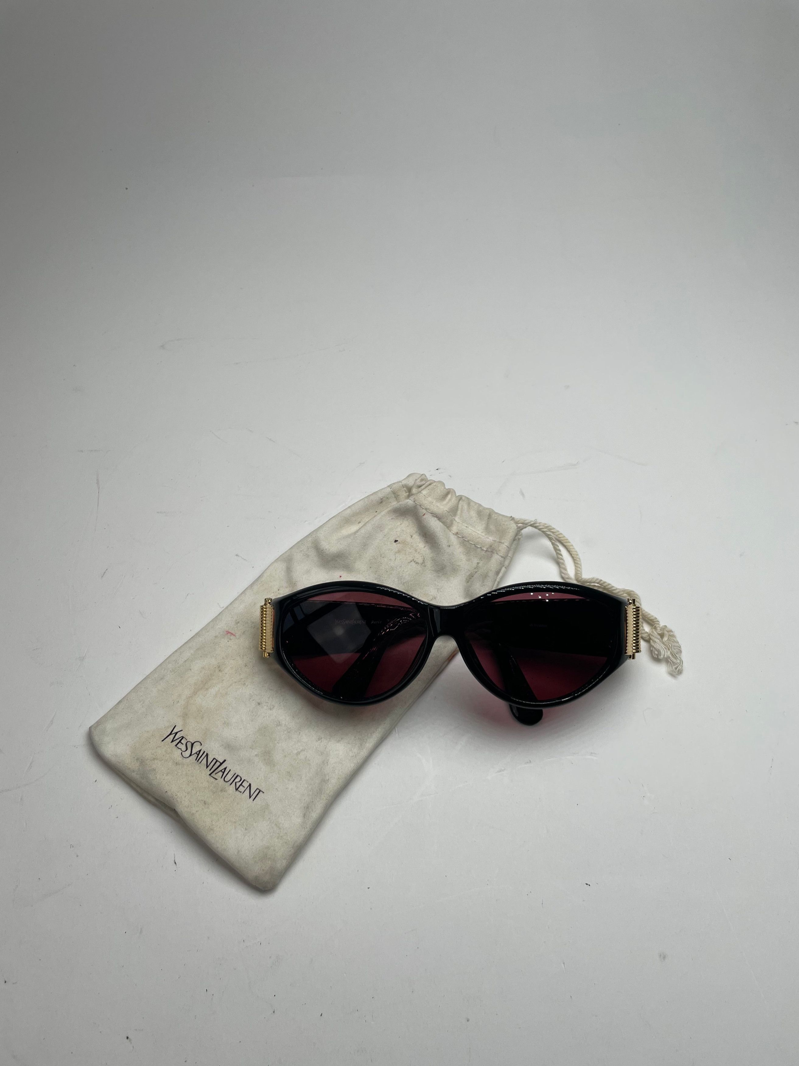 Other Vintage Yves Saint Laurent Sunglasses Purple Size ONE SIZE - 5 Thumbnail