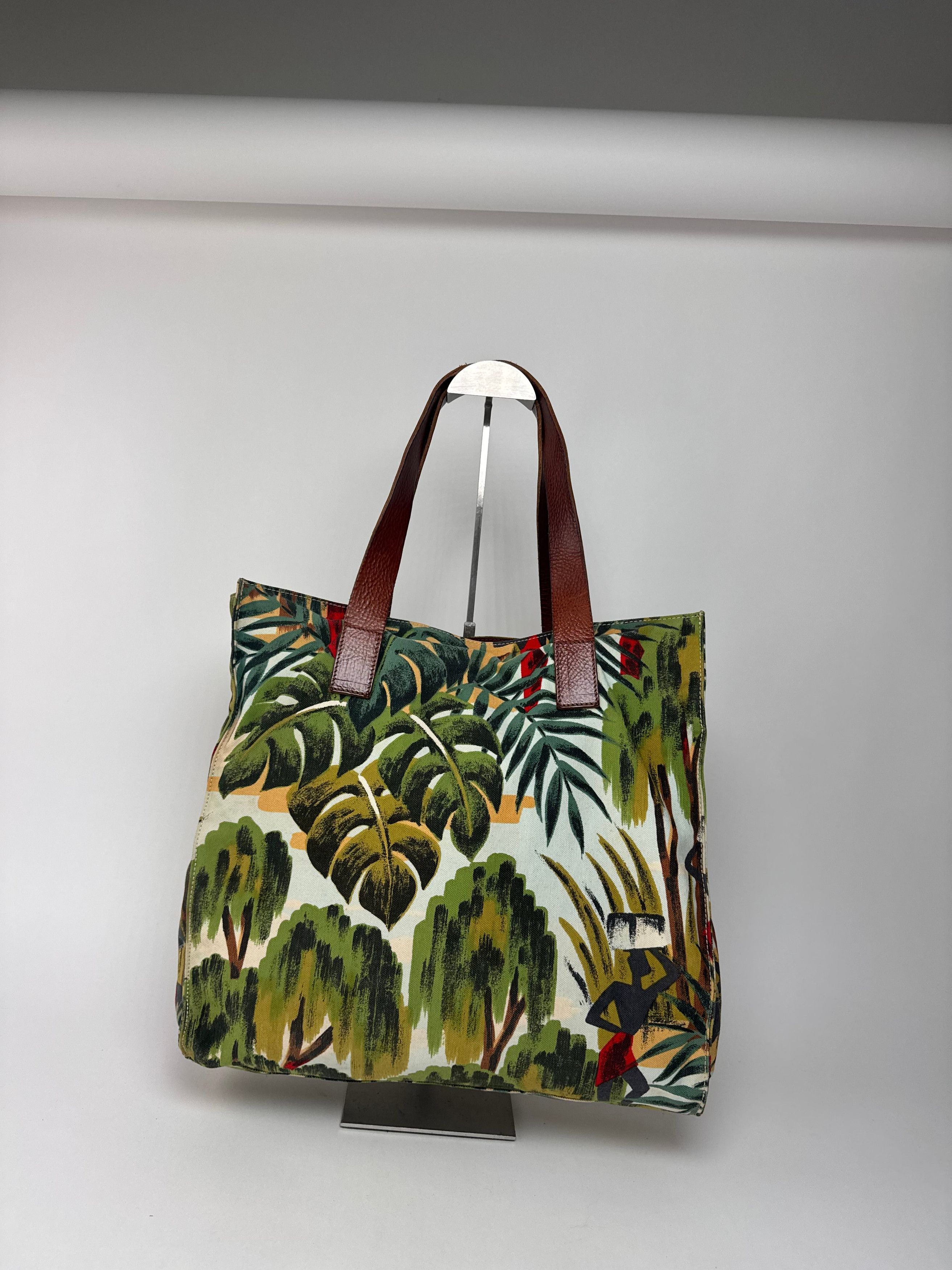 Marni Vintage Canvas Floral Shopper Bag Size ONE SIZE - 4 Thumbnail