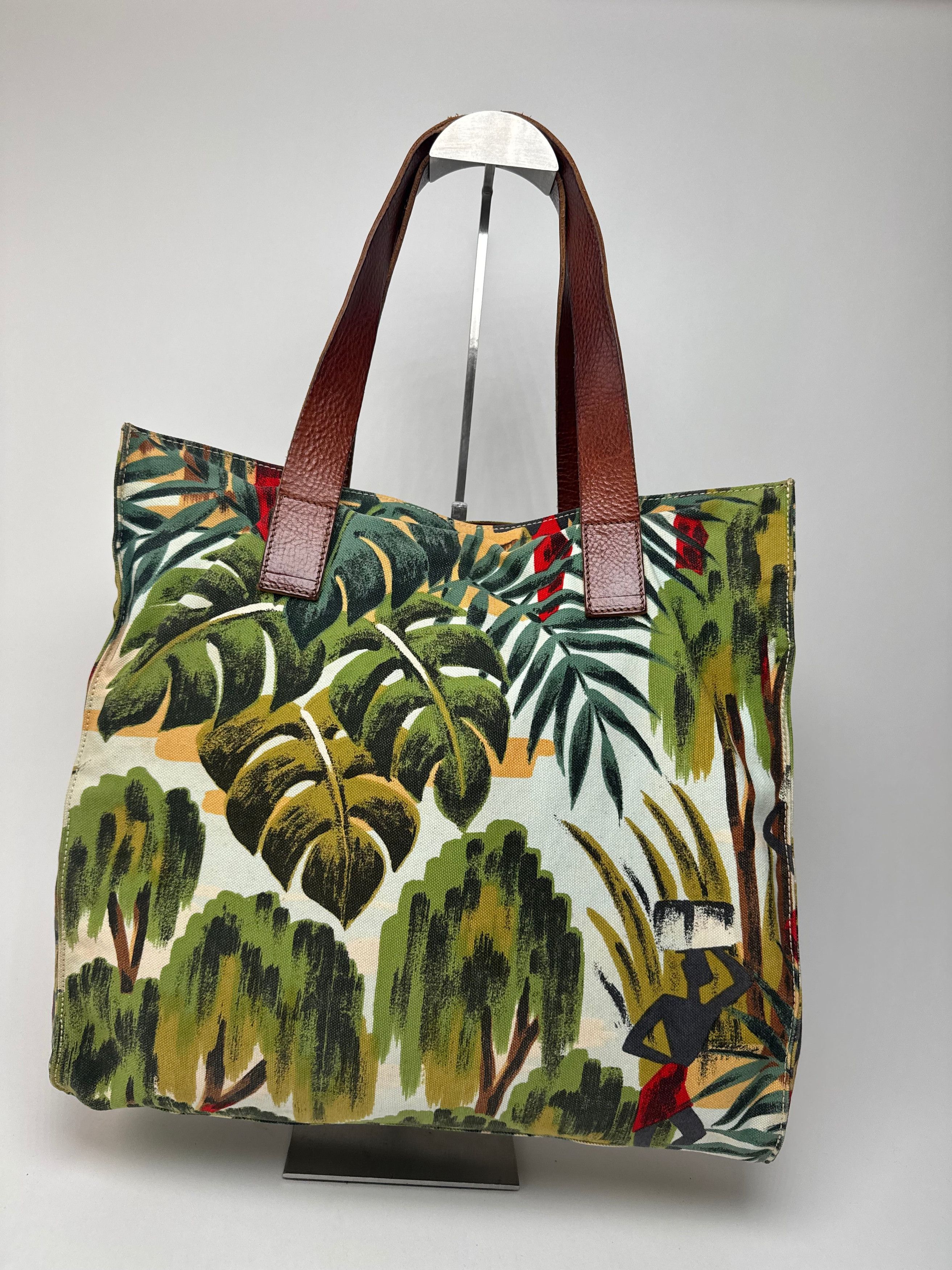 Marni Vintage Canvas Floral Shopper Bag Size ONE SIZE - 14 Thumbnail