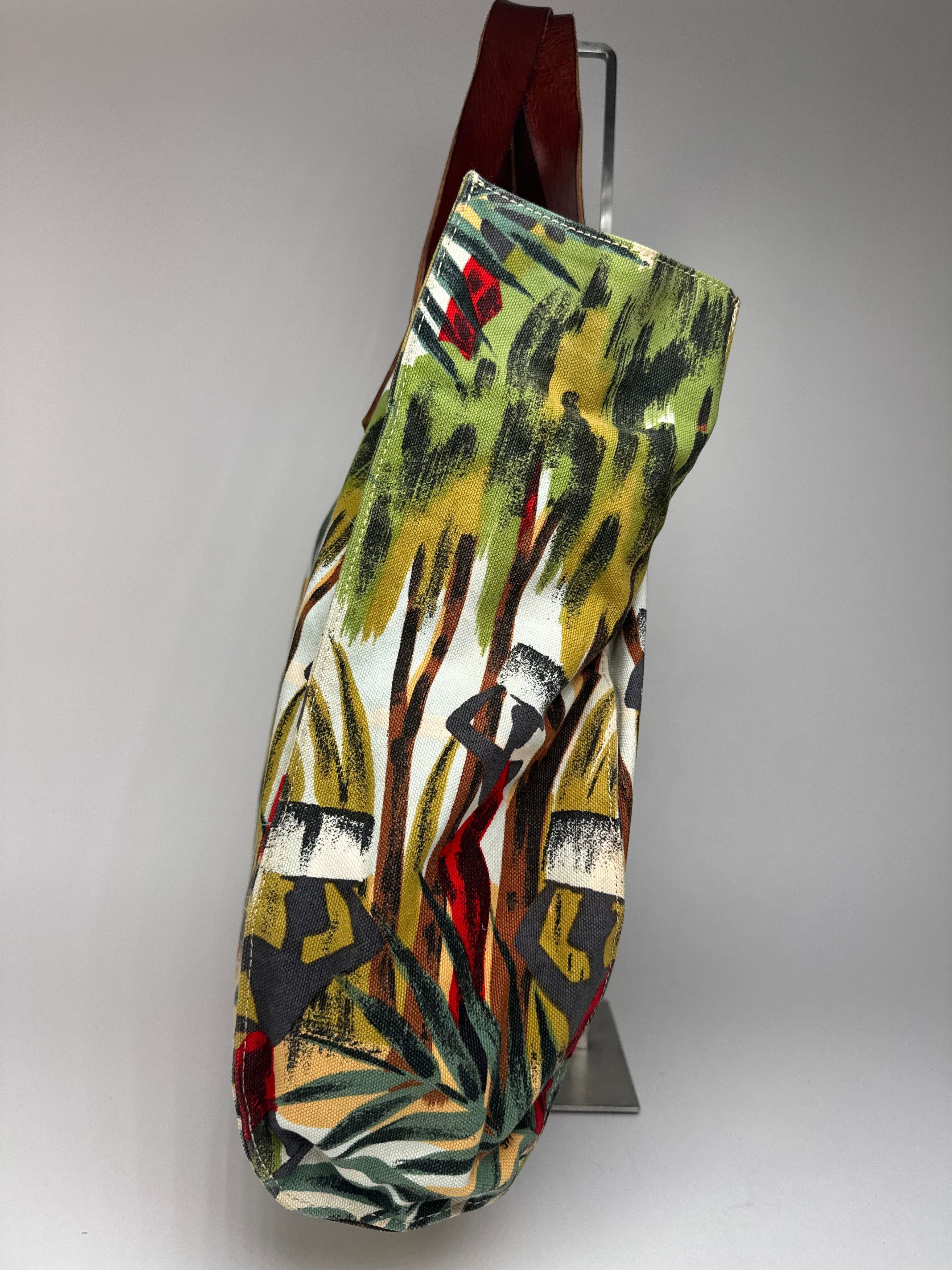 Marni Vintage Canvas Floral Shopper Bag Size ONE SIZE - 9 Thumbnail