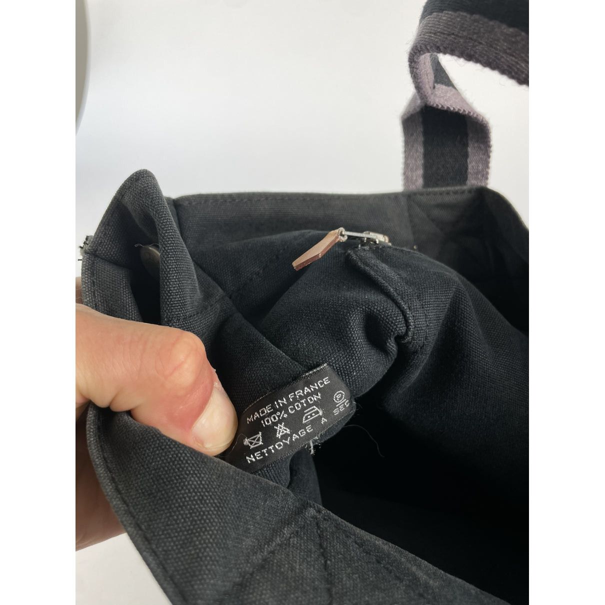 Other Hermès Black Cotton Handbag Size ONE SIZE - 4 Thumbnail