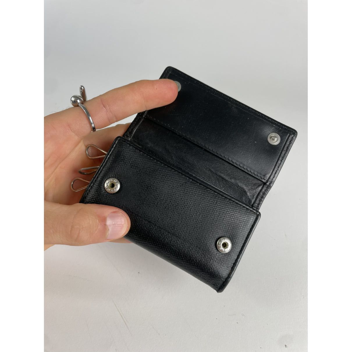 Dior Caro Black Leather Purse Size ONE SIZE - 3 Thumbnail