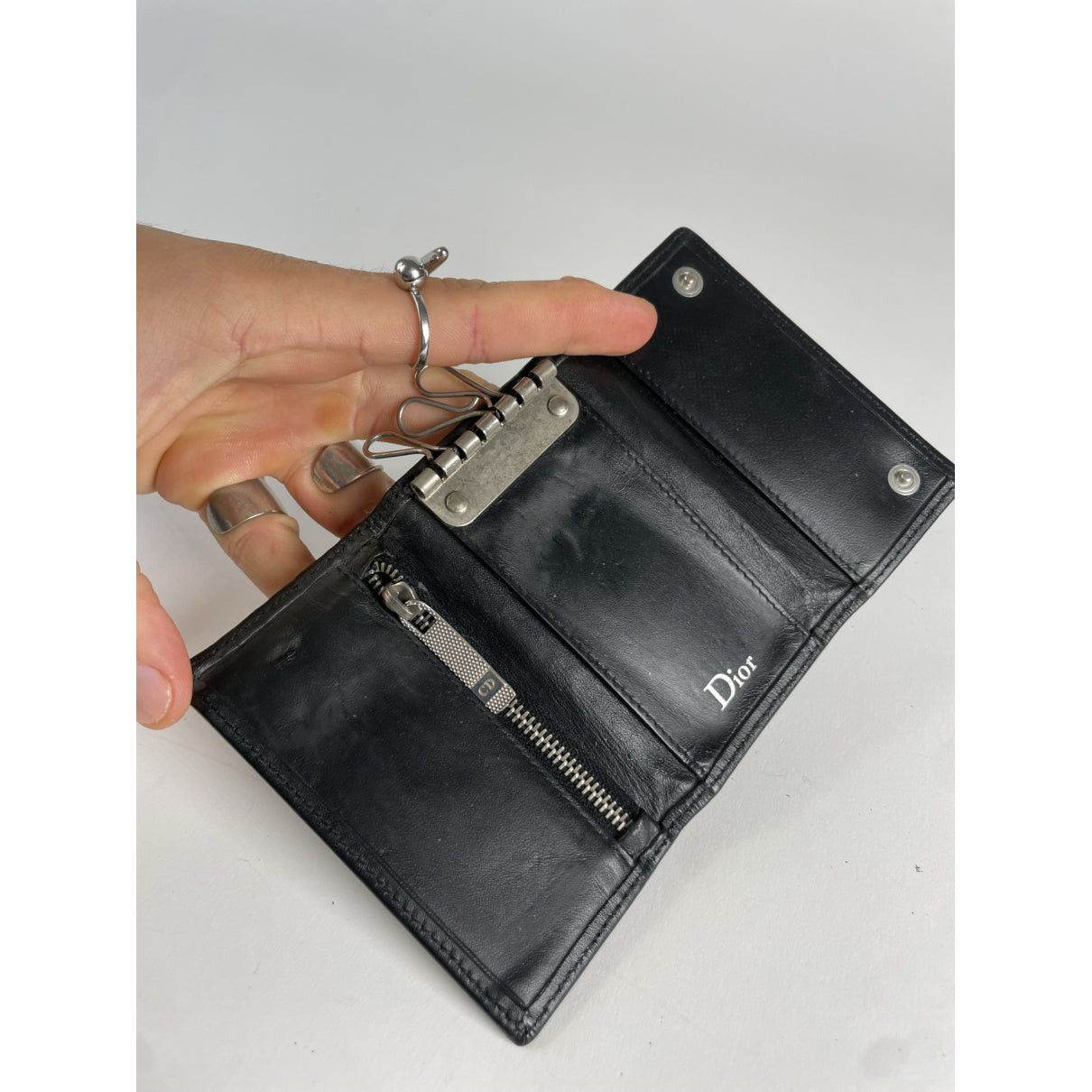 Dior Caro Black Leather Purse Size ONE SIZE - 4 Thumbnail