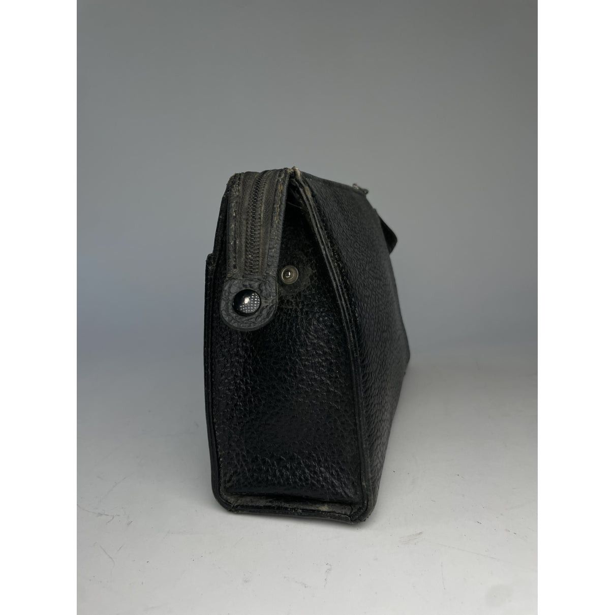 Anne Klein Black Leather Clutch Bag Size ONE SIZE - 5 Thumbnail